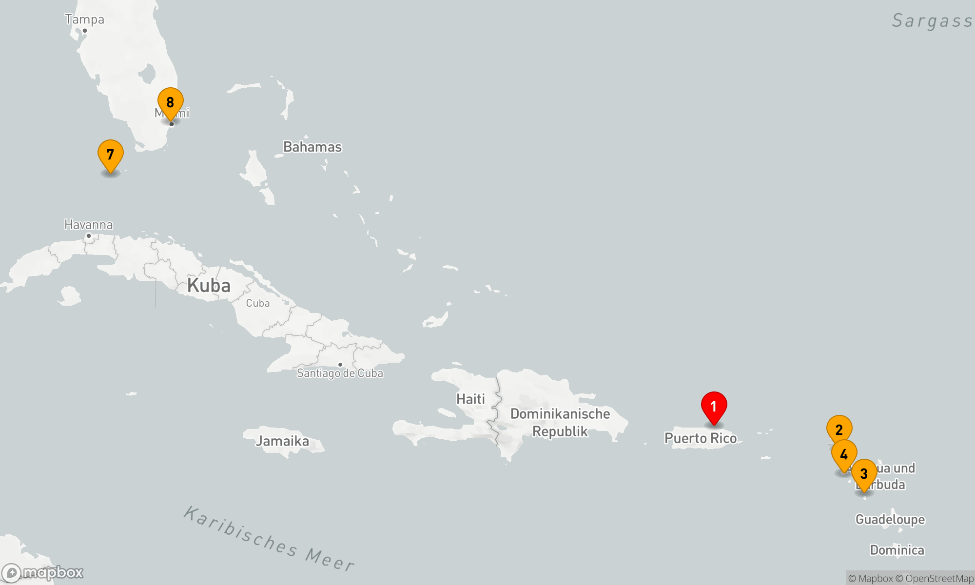 Route 7 Nächte - Karibikzauber und Atlantikträume