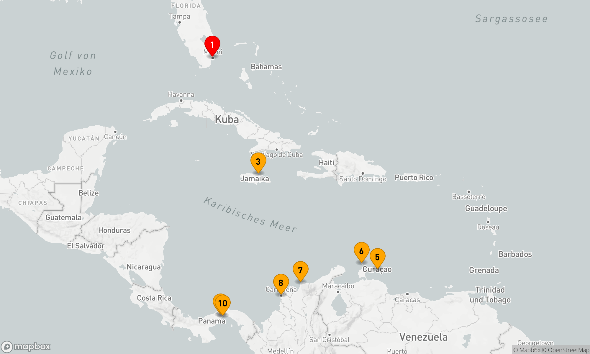 Route 10 Nächte - Karibische Entdeckungsreise