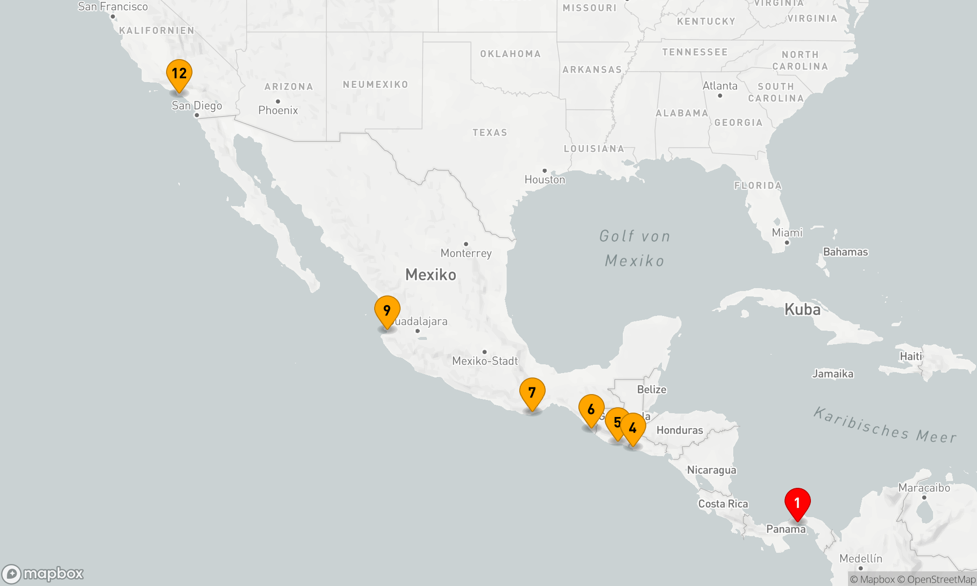 Route 11 Nächte - Entlang des Pazifikparadieses