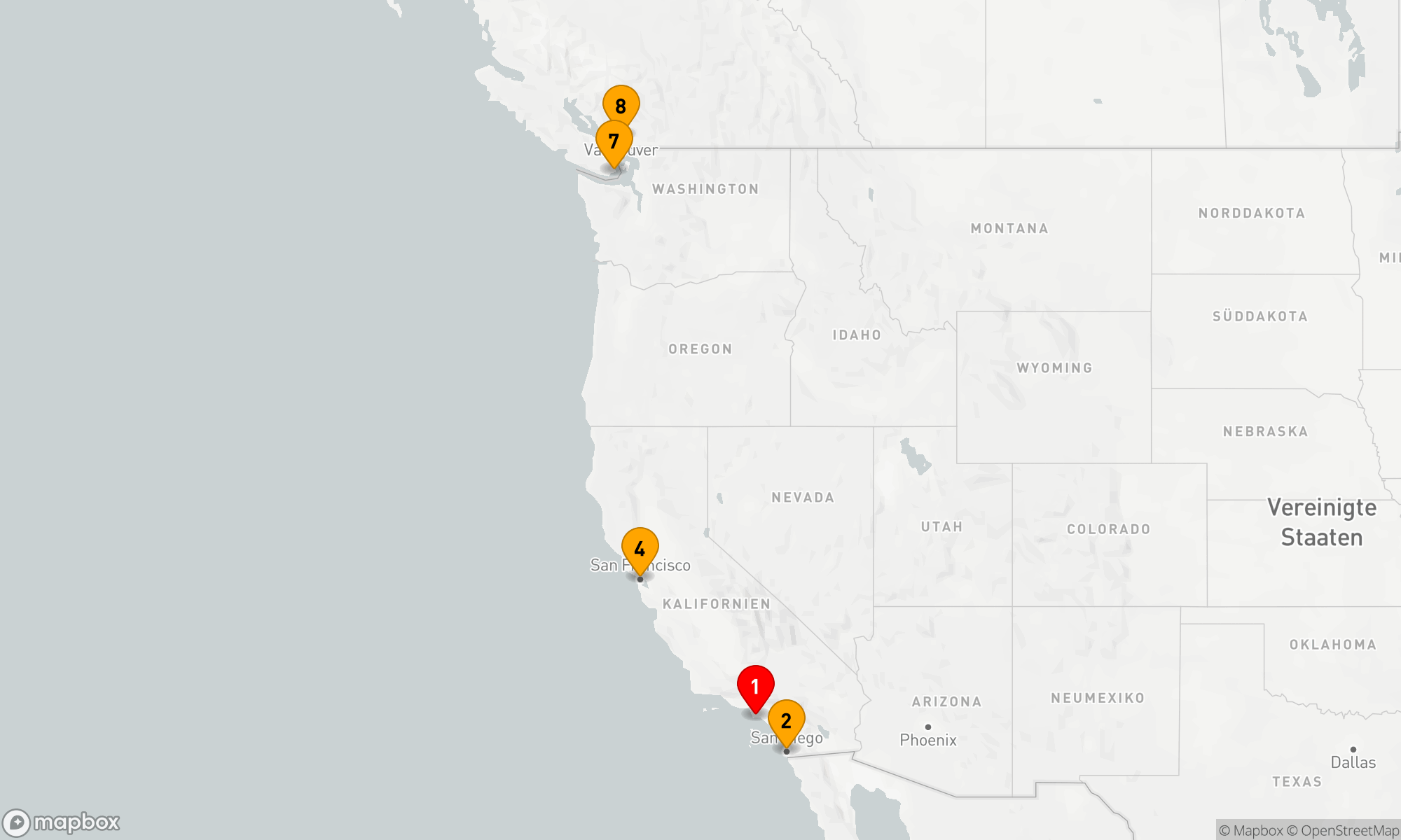 Route 7 Nächte - Entlang der Pazifikschönheit