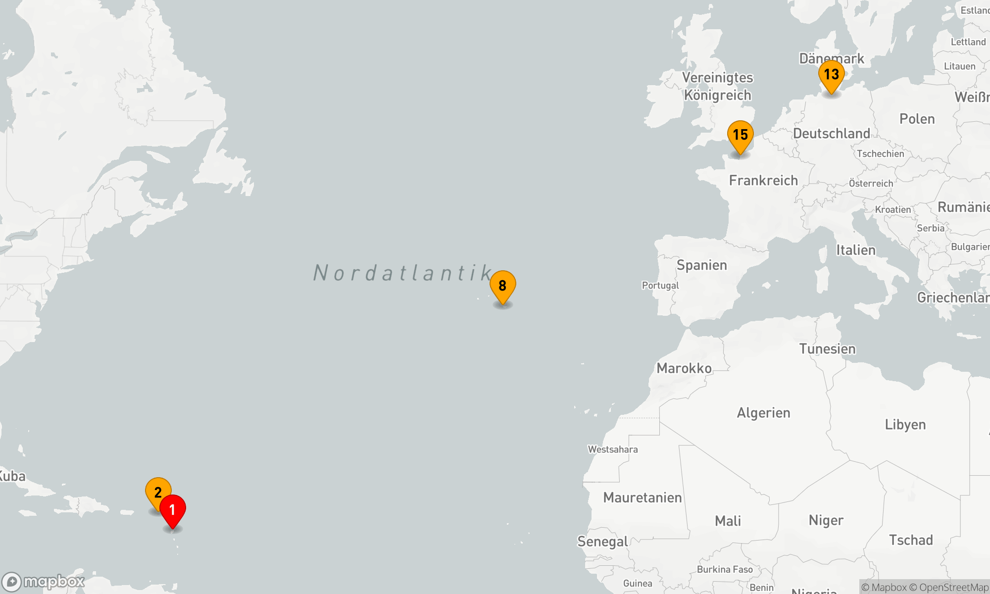 Route 14 Nächte - Karibische Atlantiküberquerung: Von den Tropen zur Nordsee