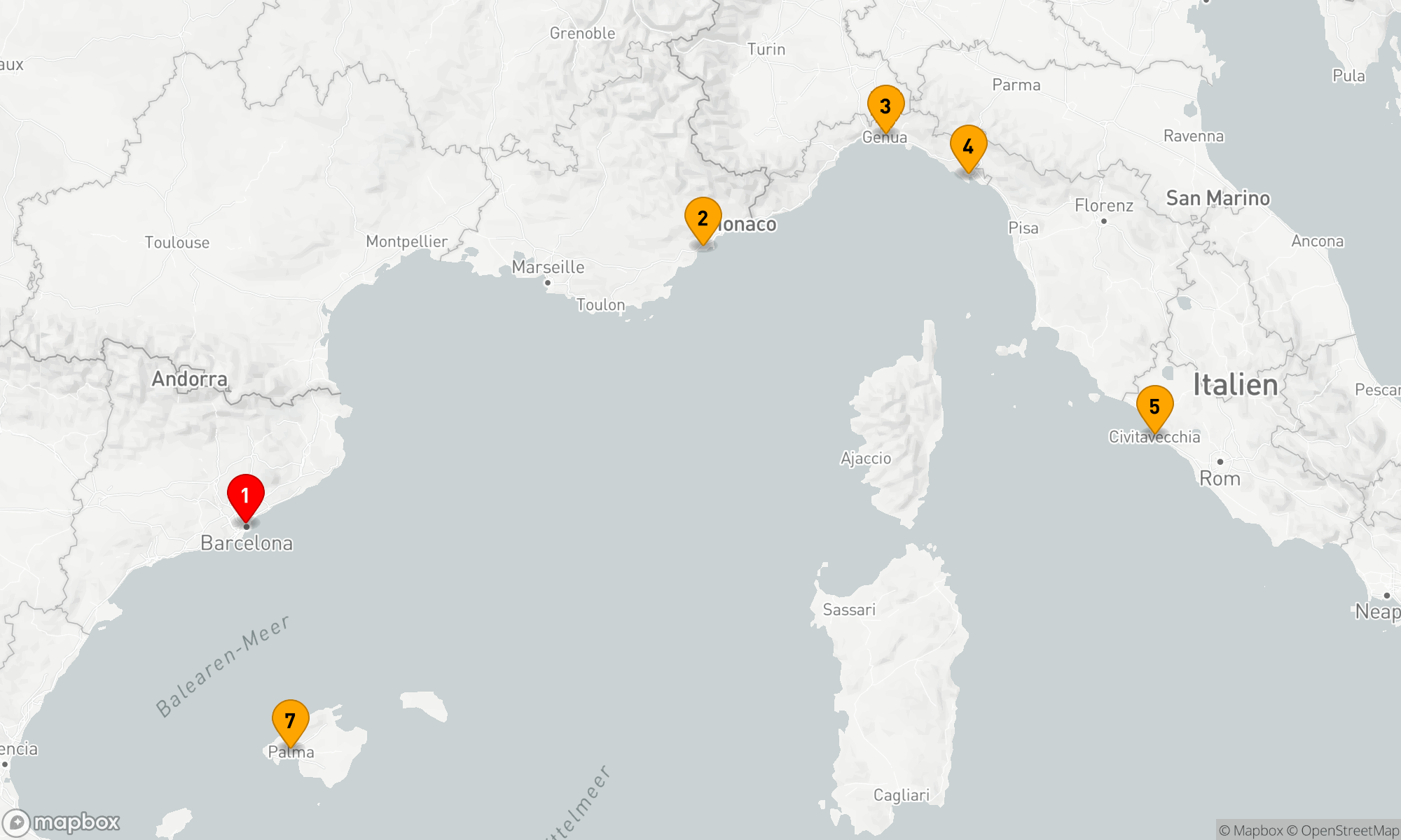 Route 7 Nächte - Mediterrane Entdeckungsreise