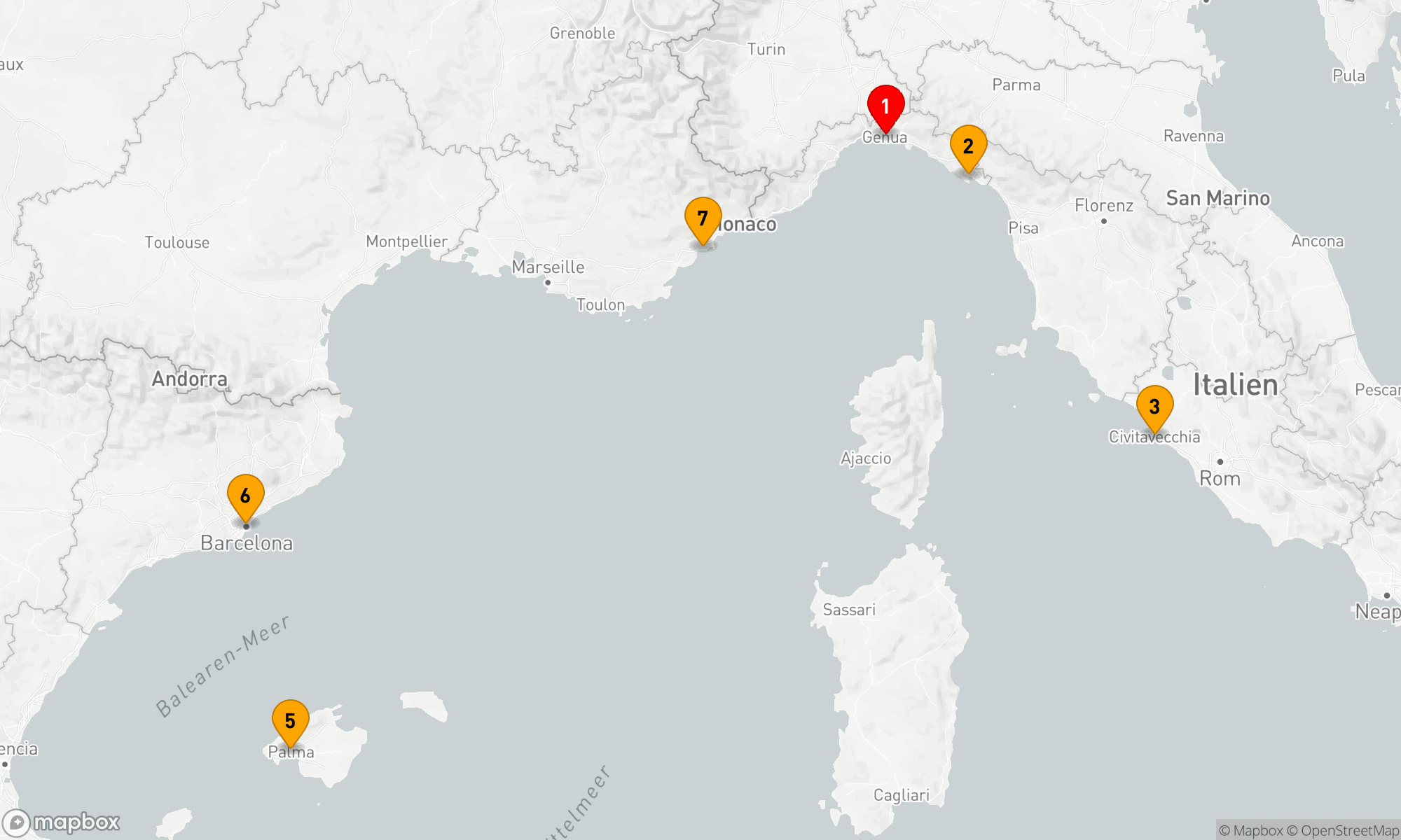 Route 7 Nächte - Mediterrane Entdeckungsreise