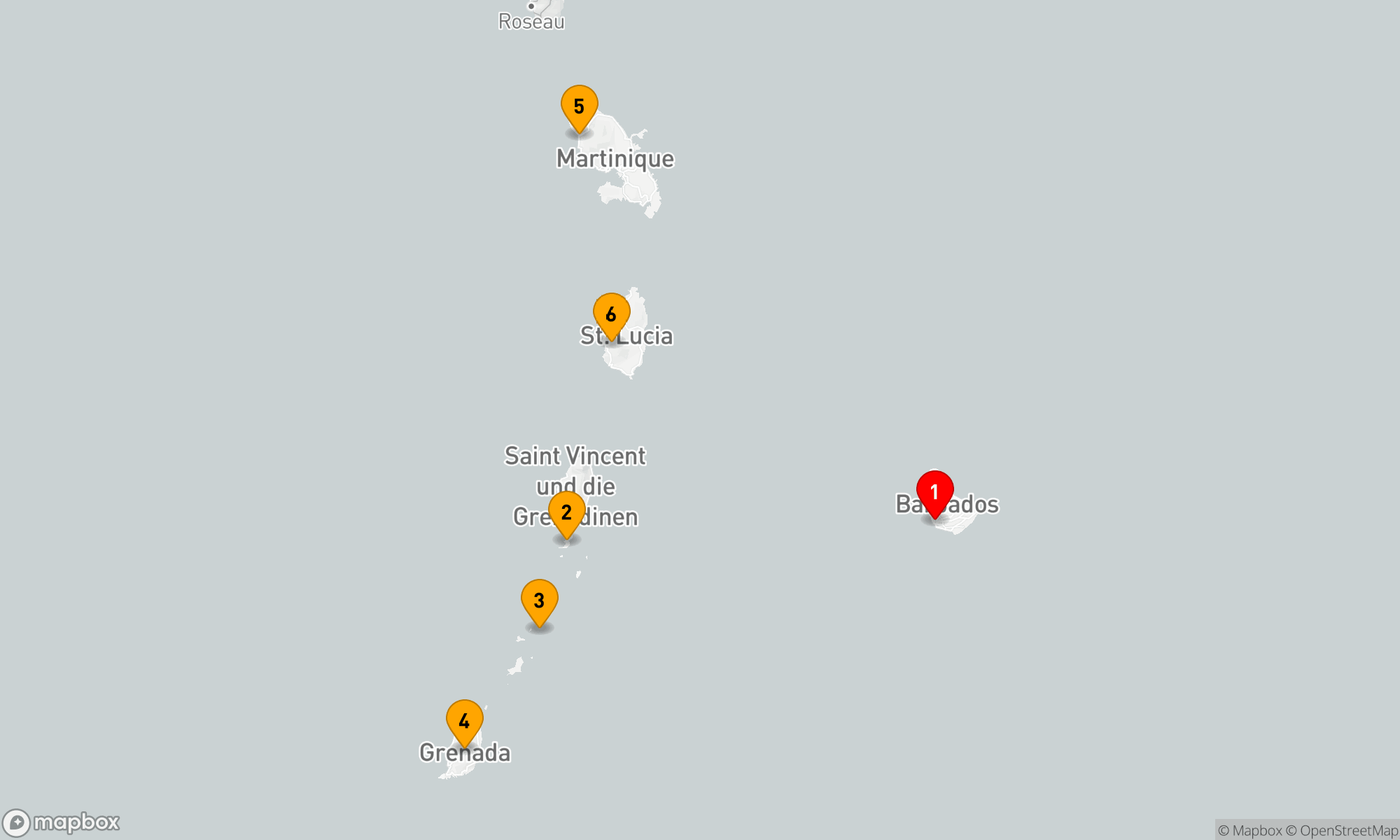 Route 7 Nächte - Karibische Träume und Vulkaninseln