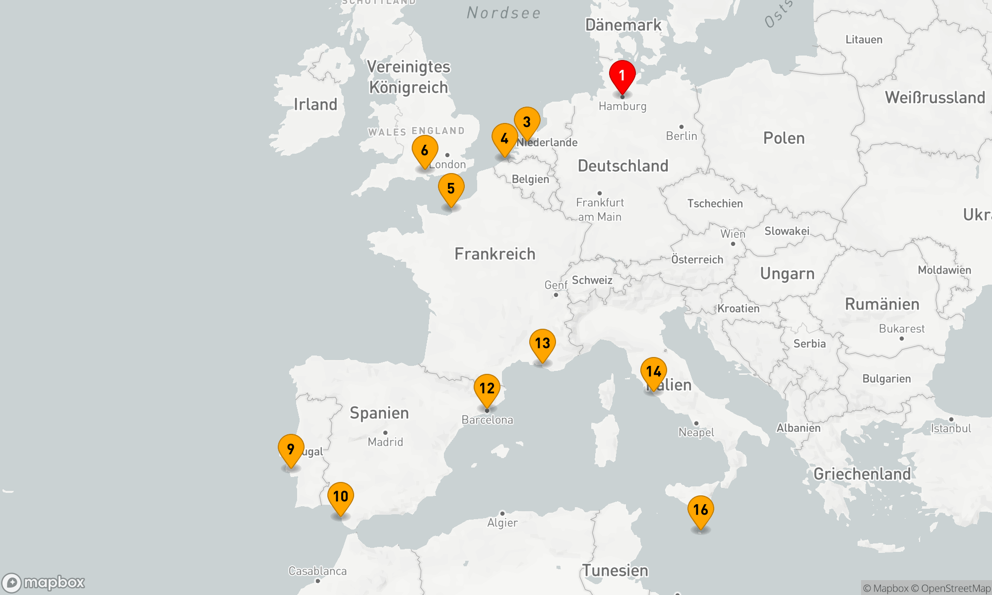 Route 15 Nächte - Kulturelle Schätze und Mediterrane Eleganz