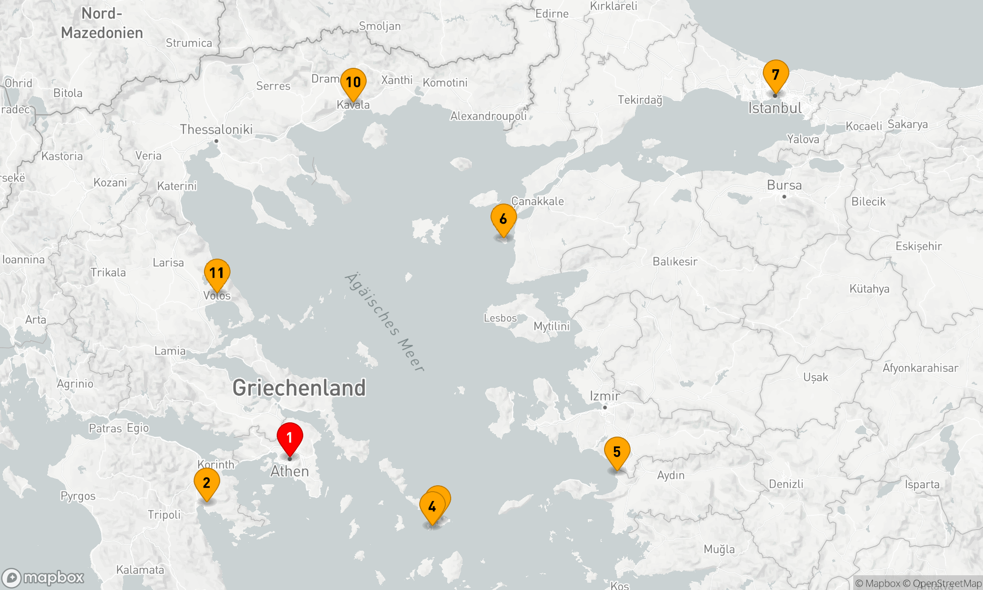 Route 12 Nächte - Antike Welten und osmanische Schätze (EUR2623)