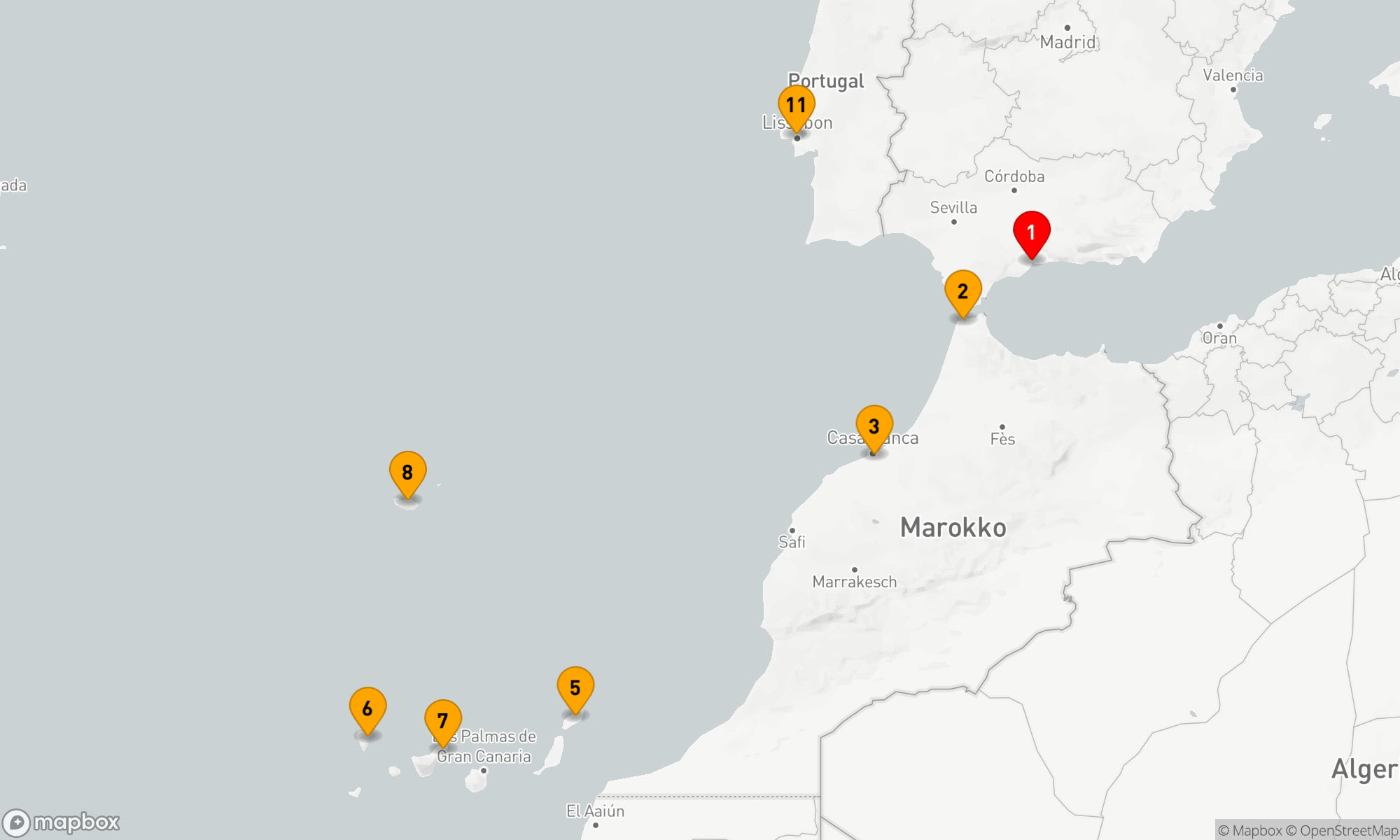 Route 10 Nächte - Bunte Bazare und charmante Atlantikinseln (EUR2626)