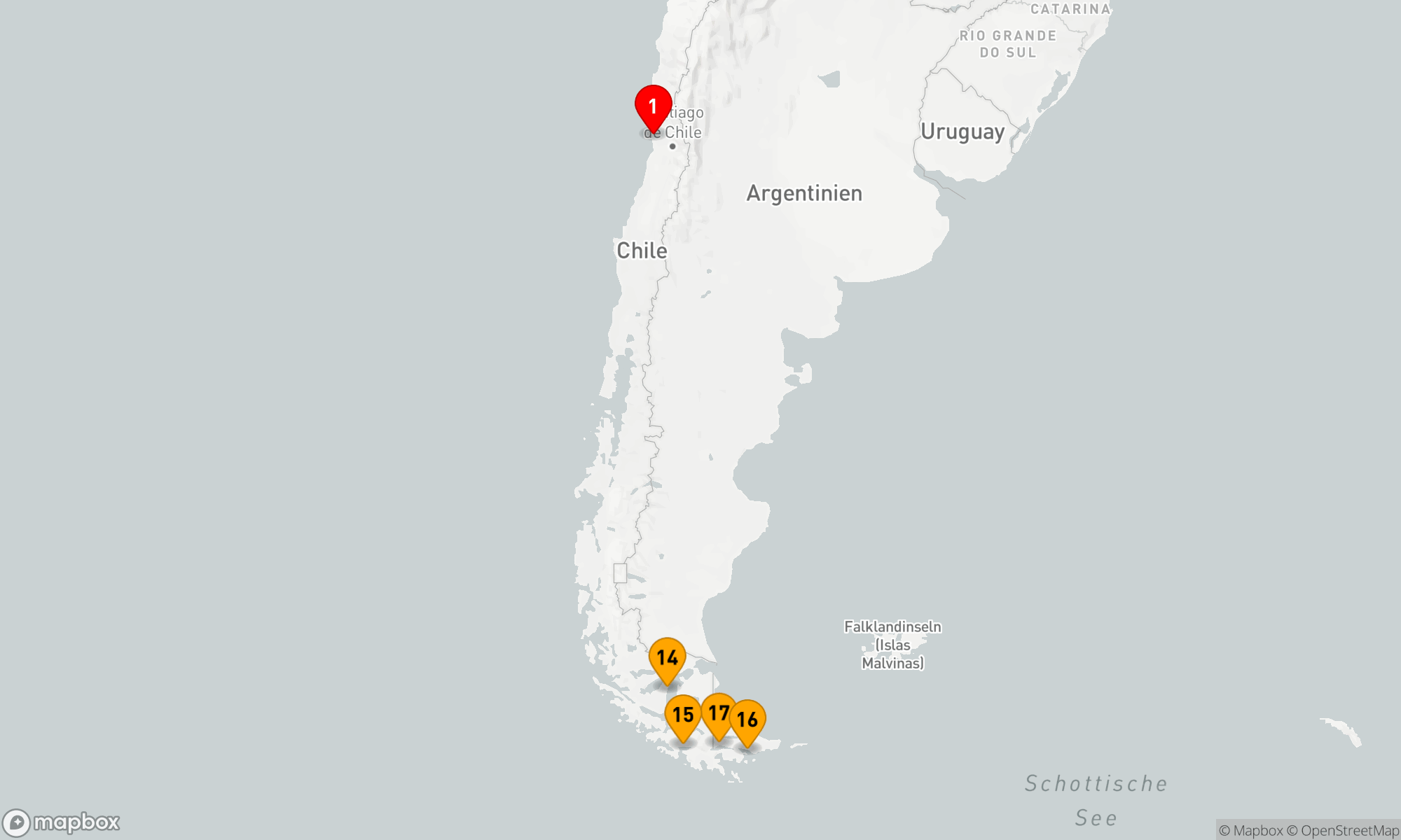 Route 16 Nächte - Expedition Chilenische Fjorde: Überwältigendes Naturlabyrinth (INS2618)