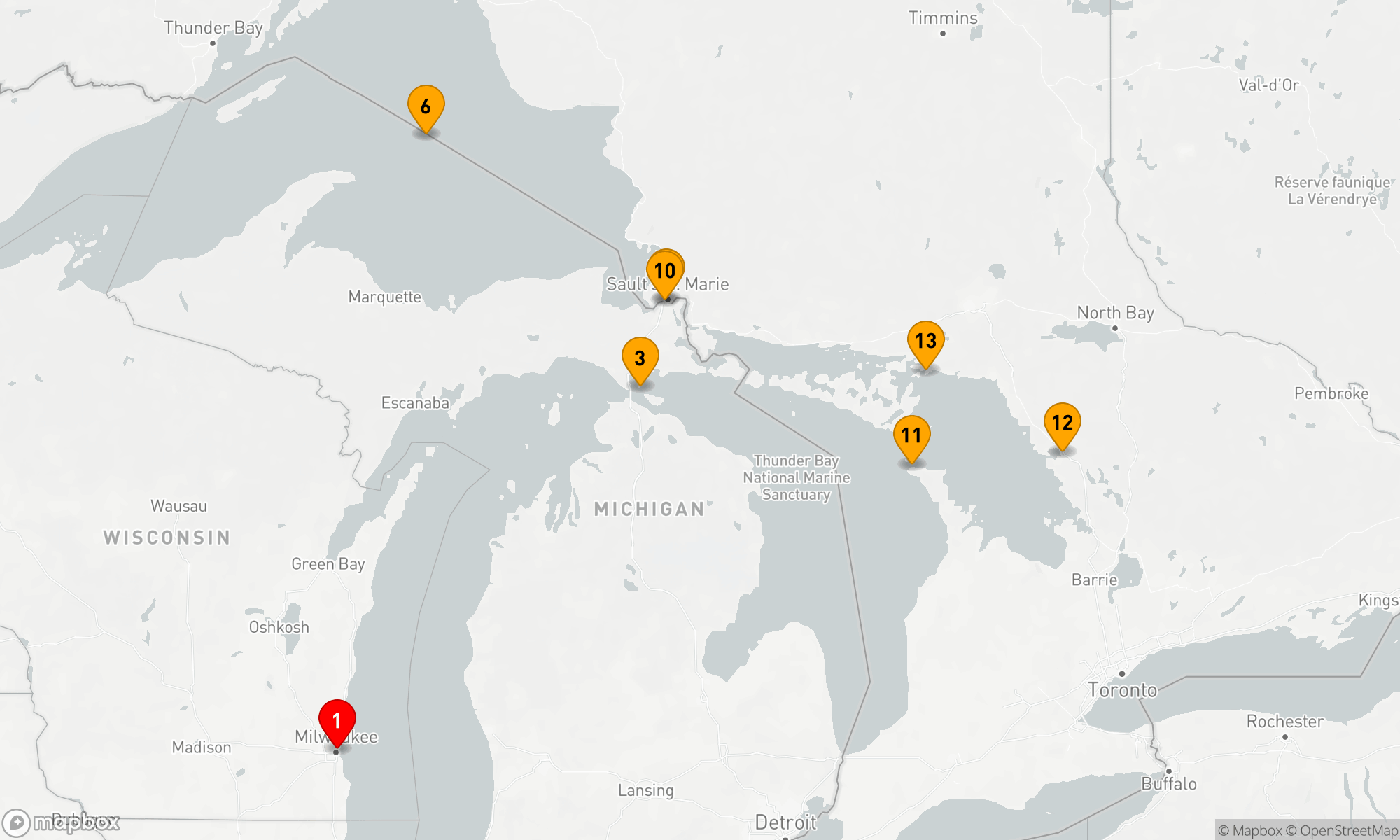 Route 14 Nächte - Great Lakes: Pioniergeist an malerischen Seen (INS2717)