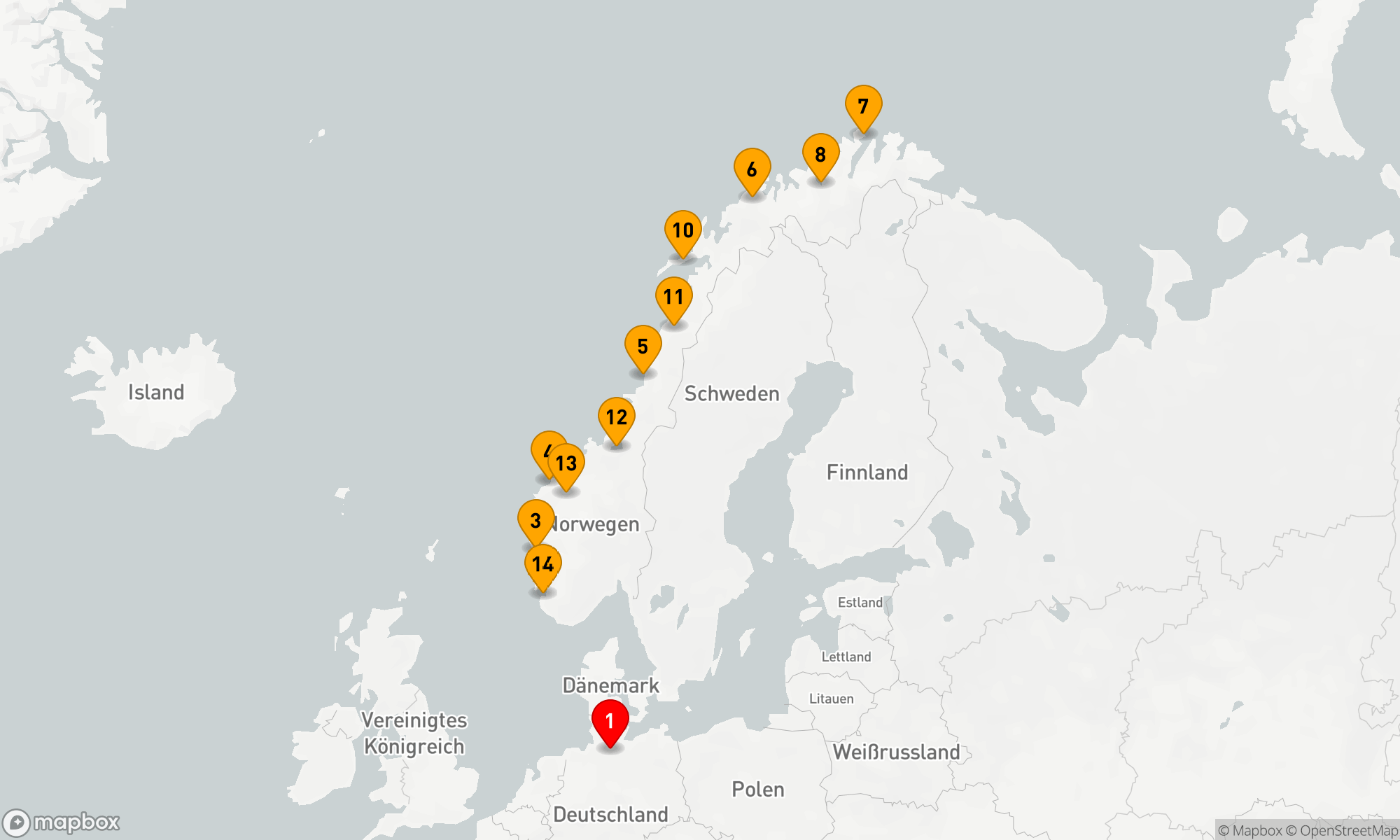Route 15 Nächte - Polarlicht-Abenteuer Norwegen: Lichtspiel-Festival der Natur (NAT2625)