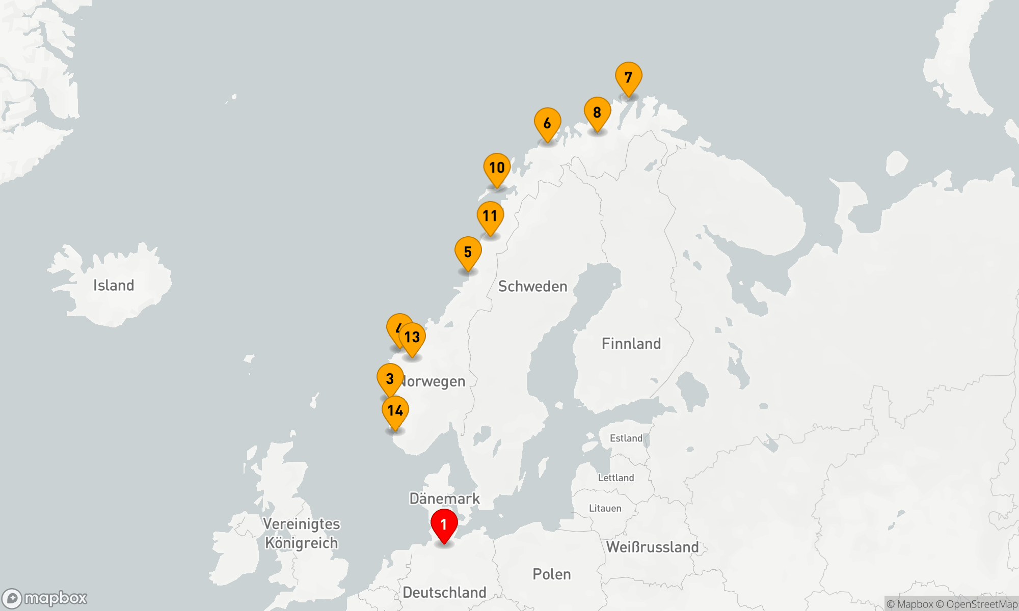 Route 15 Nächte - Polarlicht-Abenteuer Norwegen: Wo sich der Himmel entflammt (NAT2705)
