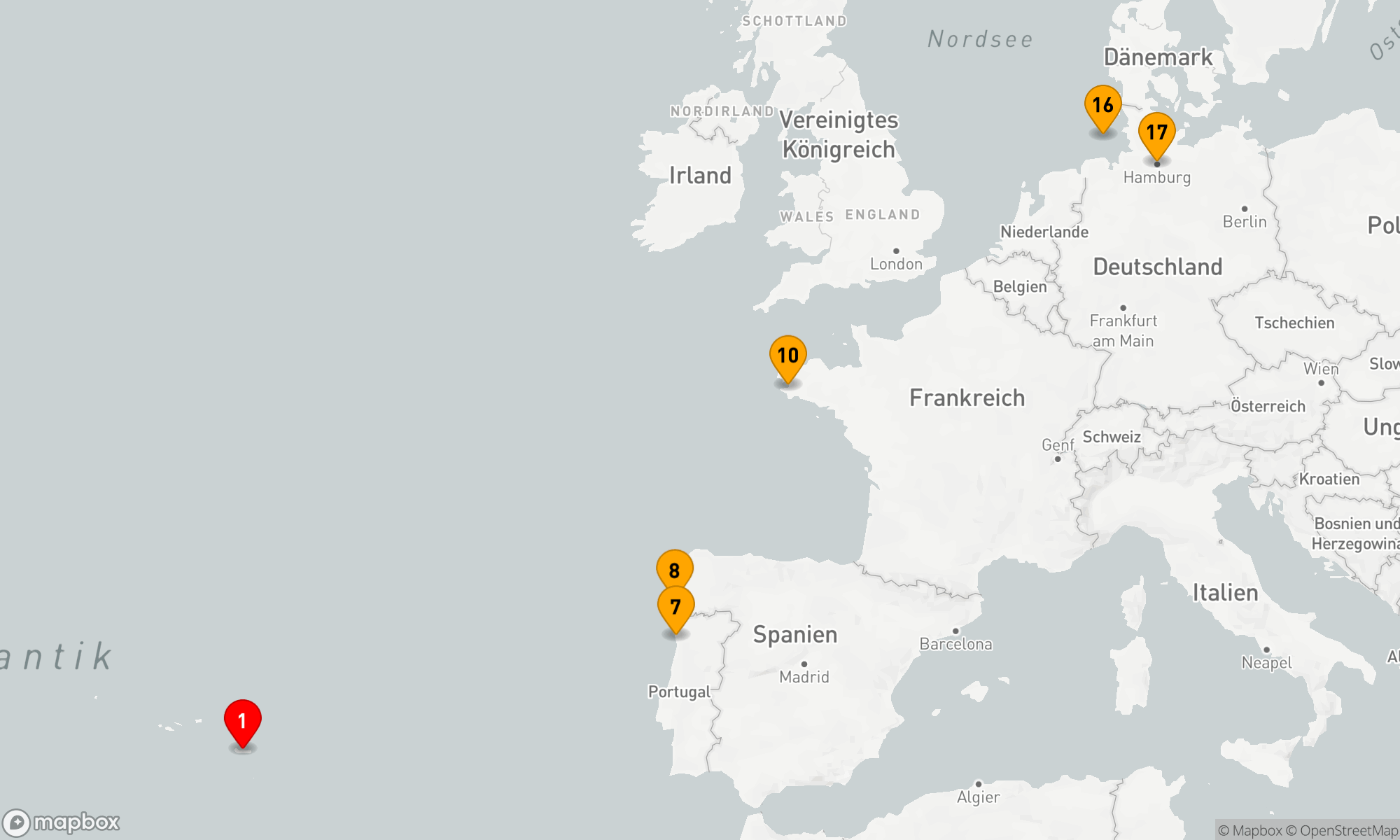 Route 16 Nächte - Azoren und Kanalinseln: Von atlantischen Wunderwelten zu Naturraritäten in der Nähe (NAT2710)