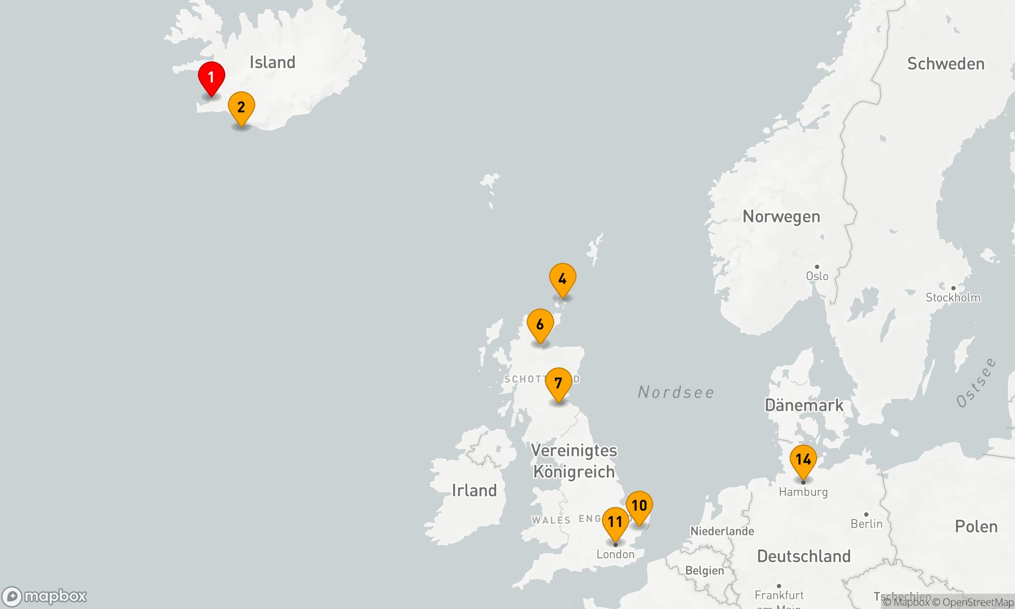 Route 13 Nächte - Orkneyinseln,  Schottland und England mit London: Raue Küsten und das Herz der Krone (SPI2619)