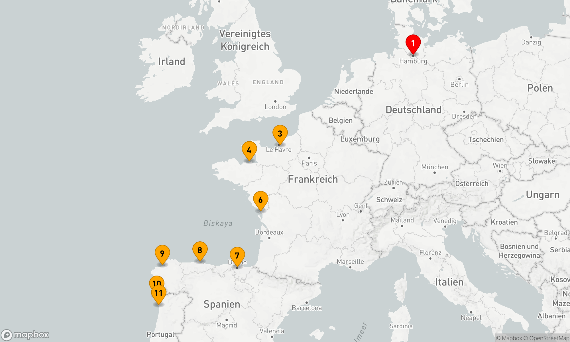 Route 10 Nächte - Westeuropa (Musikreise): Ein Medley der Meisterwerke von Mensch und Natur (SPI2620)