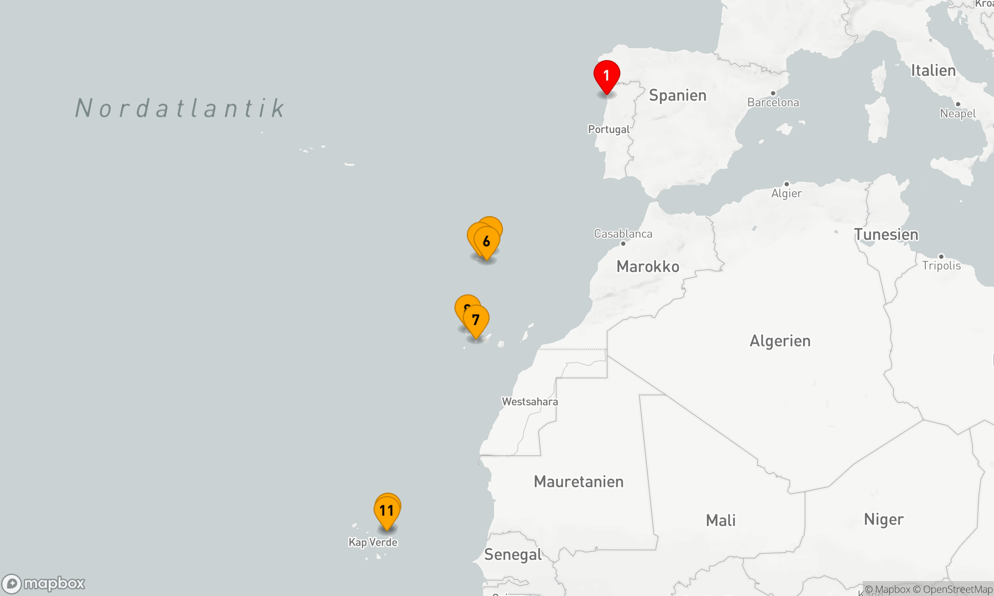 Route 13 Nächte - Expedition Madeira,  Kanaren und Kapverden: Trilogie atlantischer Entdeckerinseln (SPI2621)