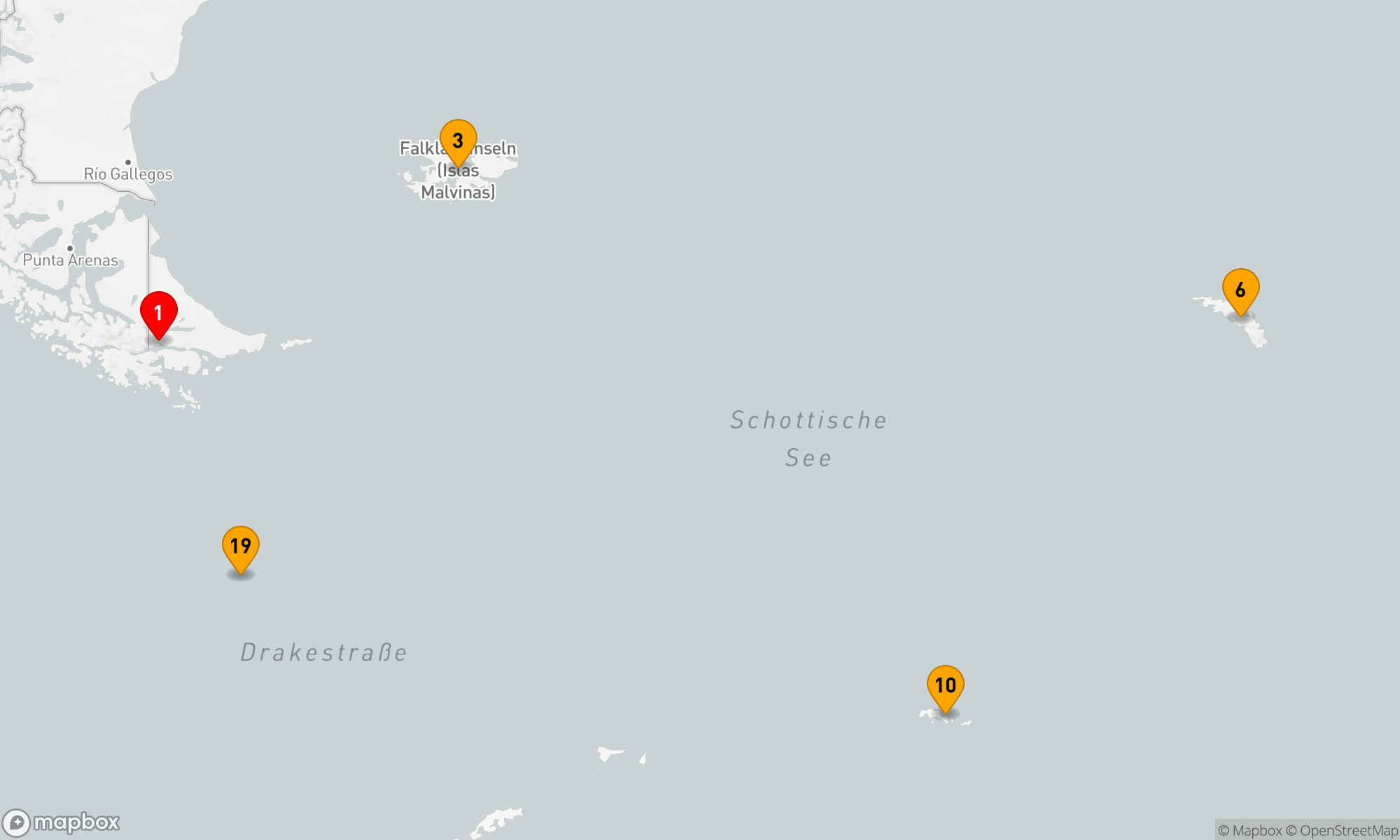 Route 20 Nächte - Expedition Antarktis: Südpolarkreis intensiv (SPI2701)