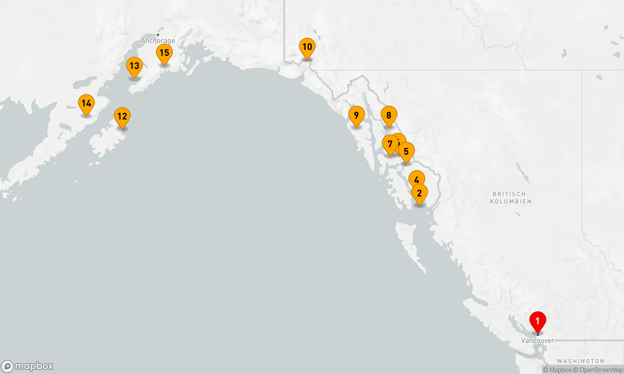 Route 14 Nächte - Alaska (Inside Passage): Wilde weite Wunderwelt (SPI2712)