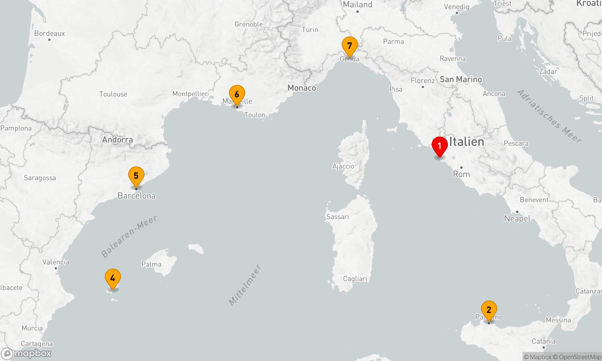 Route 7 Nächte - Mediterrane Entdeckungsreise