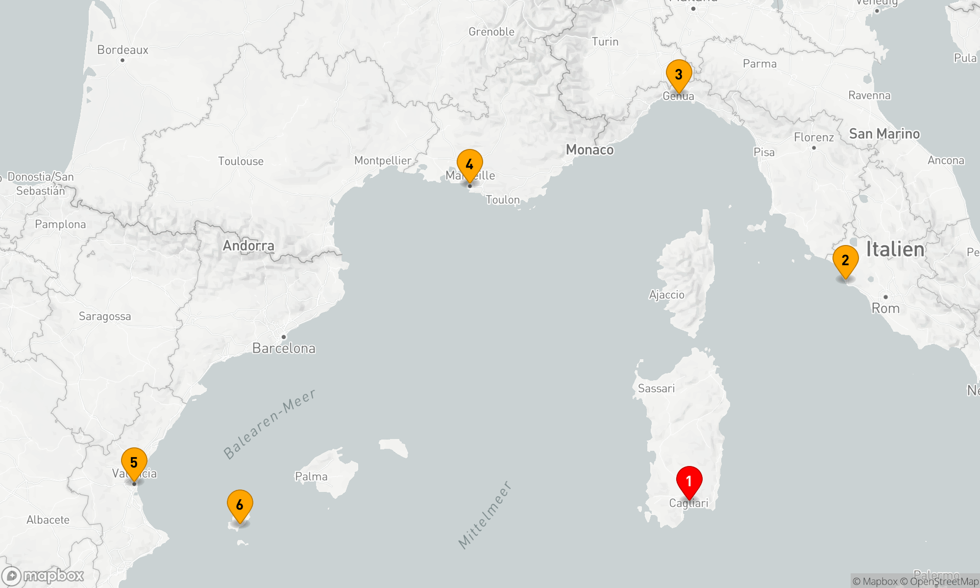 Route 7 Nächte - Mediterrane Entdeckungsreise der MSC Cruises