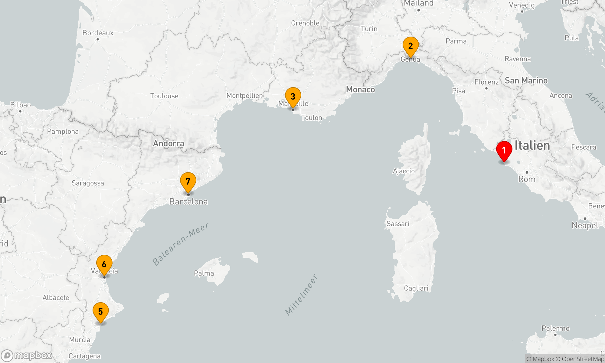 Route 8 Nächte - Mediterrane Entdeckungen ab Rom