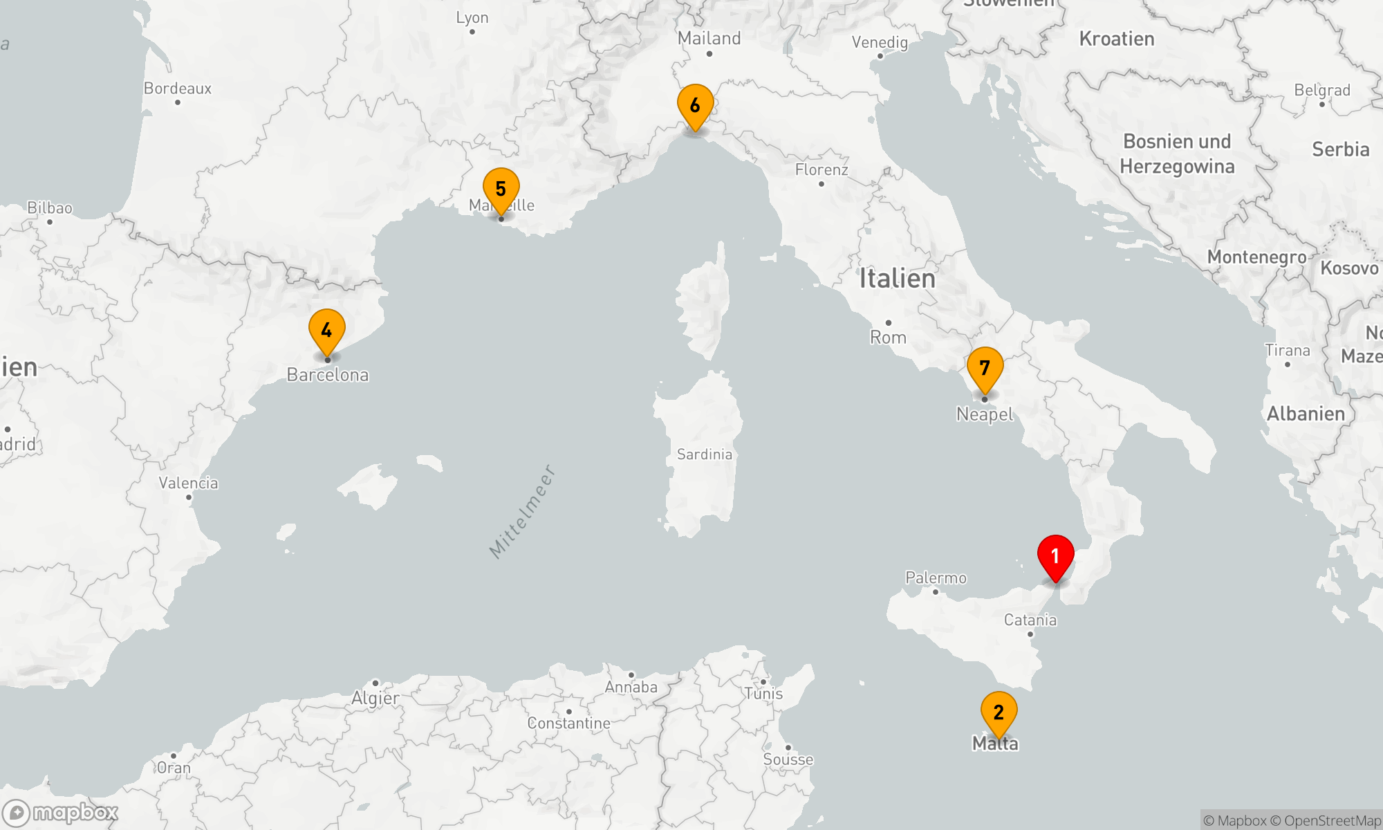 Route 7 Nächte - Mediterrane Entdeckungsreise
