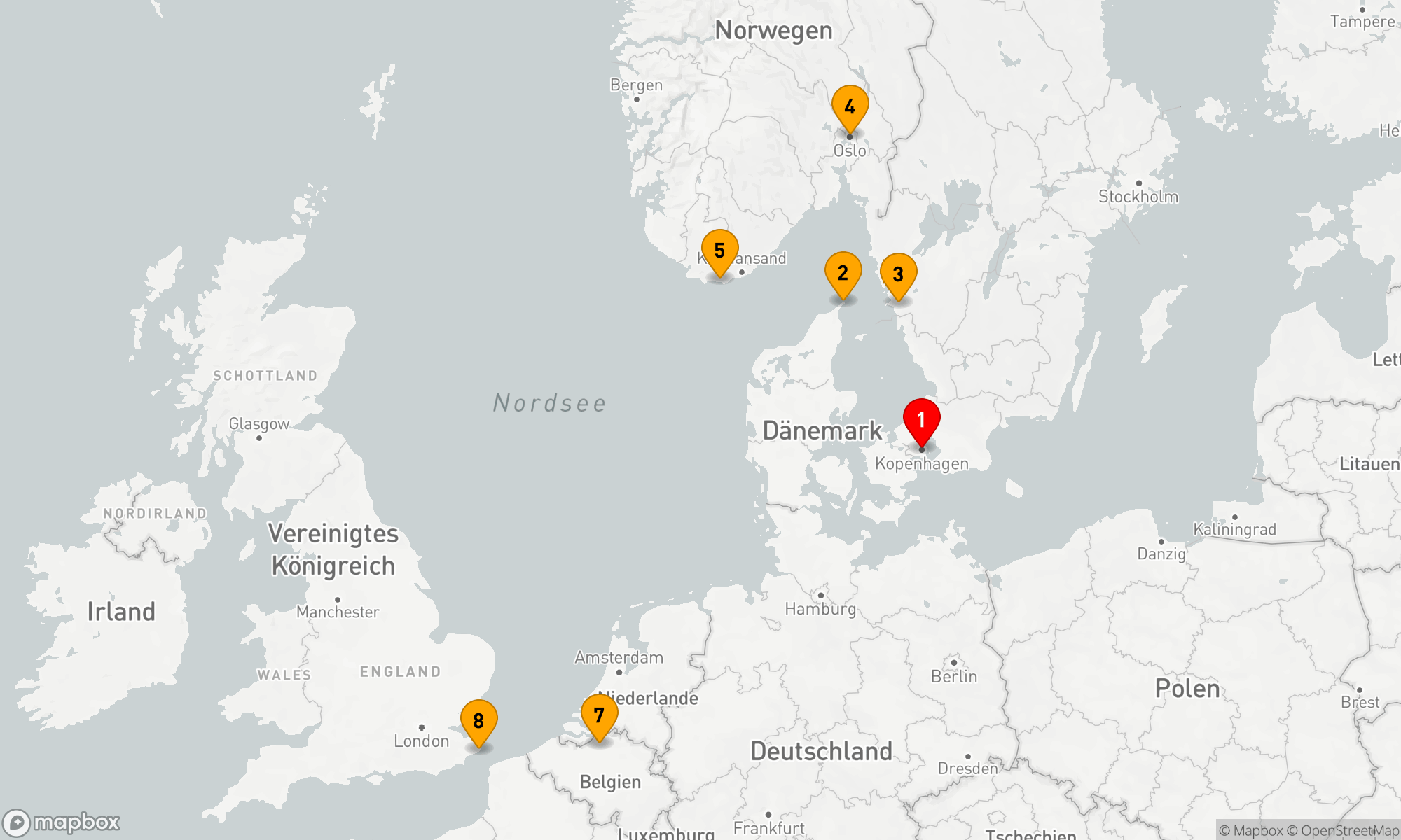 Route 7 Nächte - SCHWEDEN,  NORWEGEN,  DÄNEMARK & BELGIEN