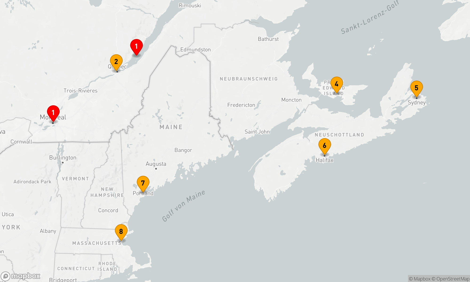 Route 14 Nächte - KANADA & NEW ENGLAND: MARITIMES & MONTREAL SAMMLER
