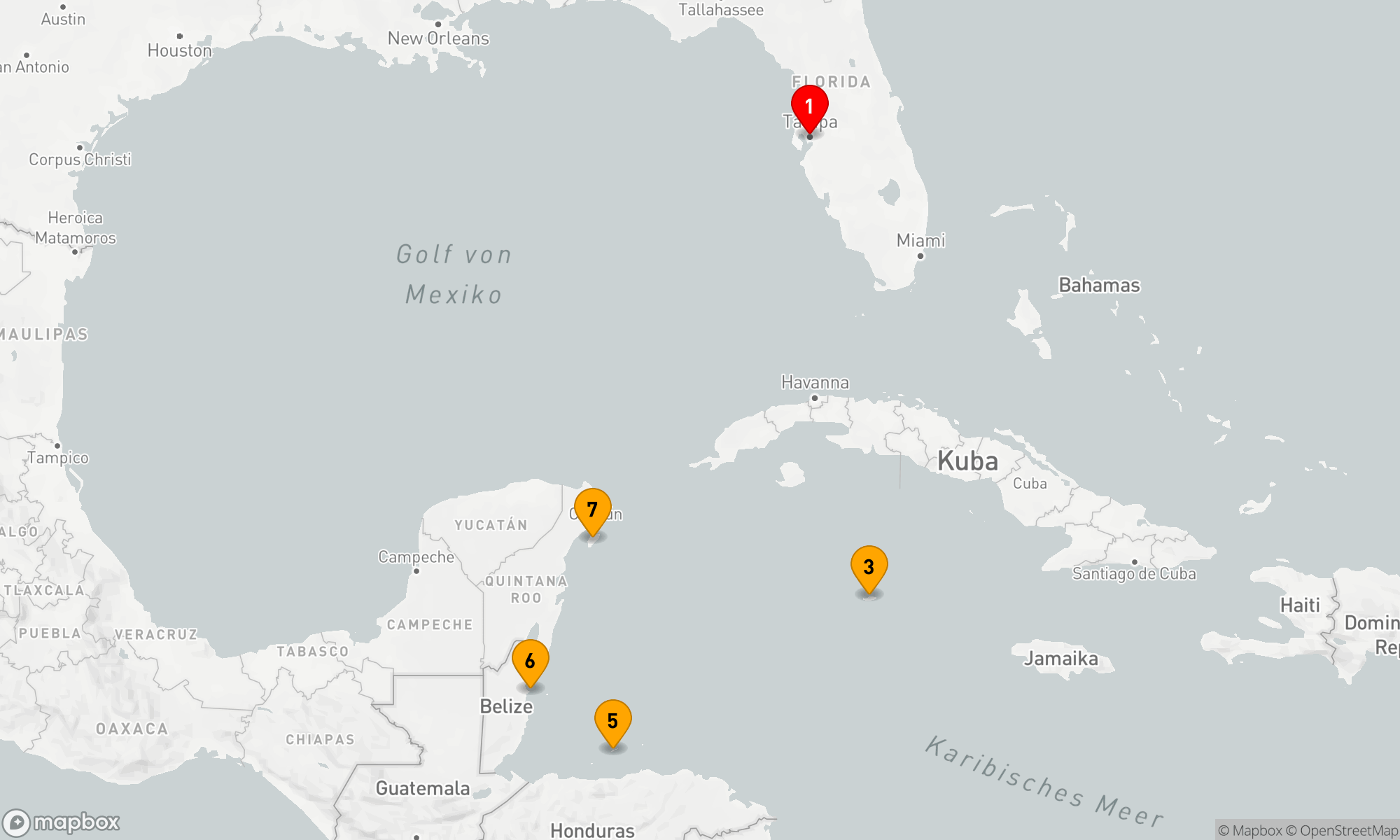 Route 8 Nächte - WESTLICHE KARIBIK