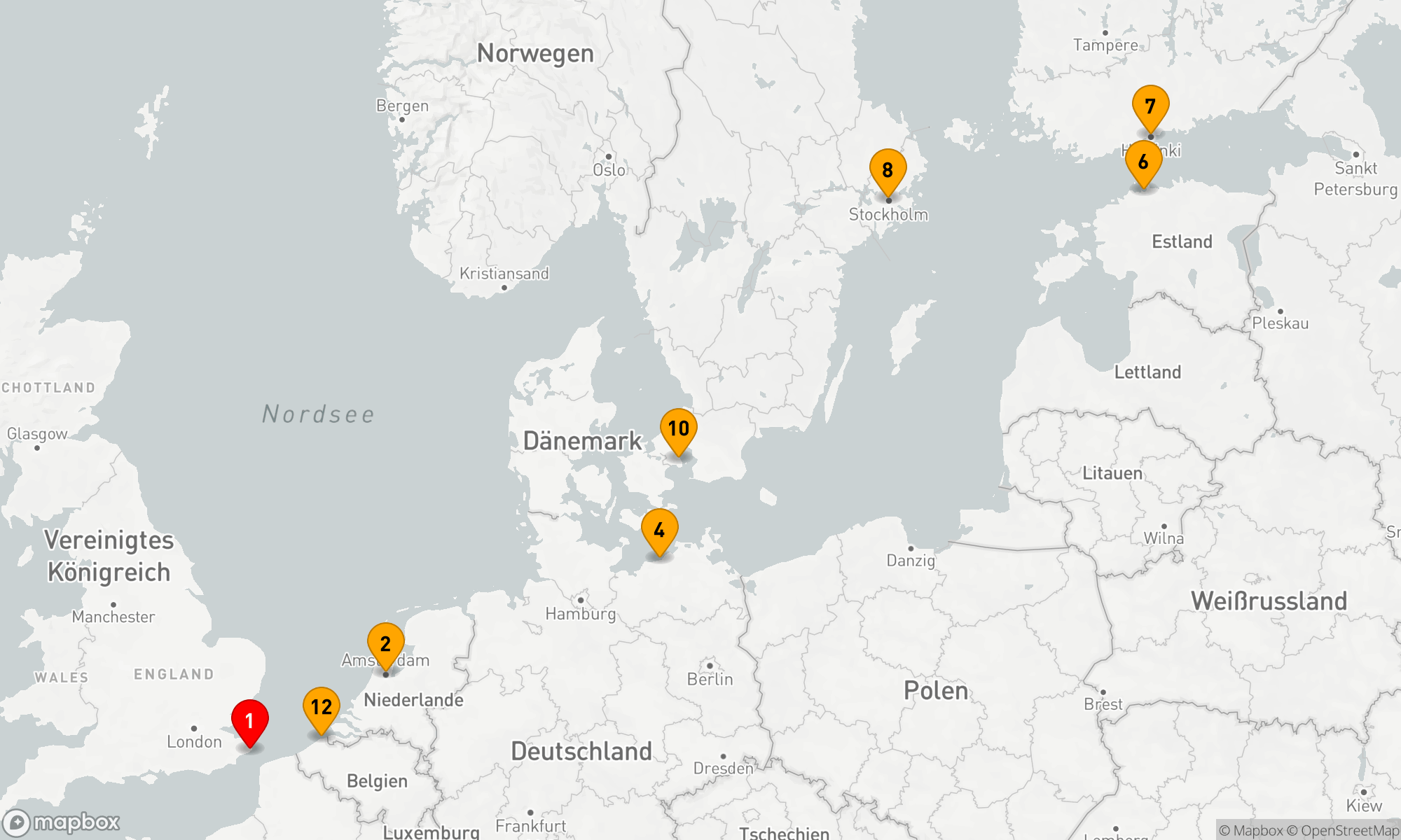 Route 12 Nächte - SKANDINAVIEN & BALTIKUM
