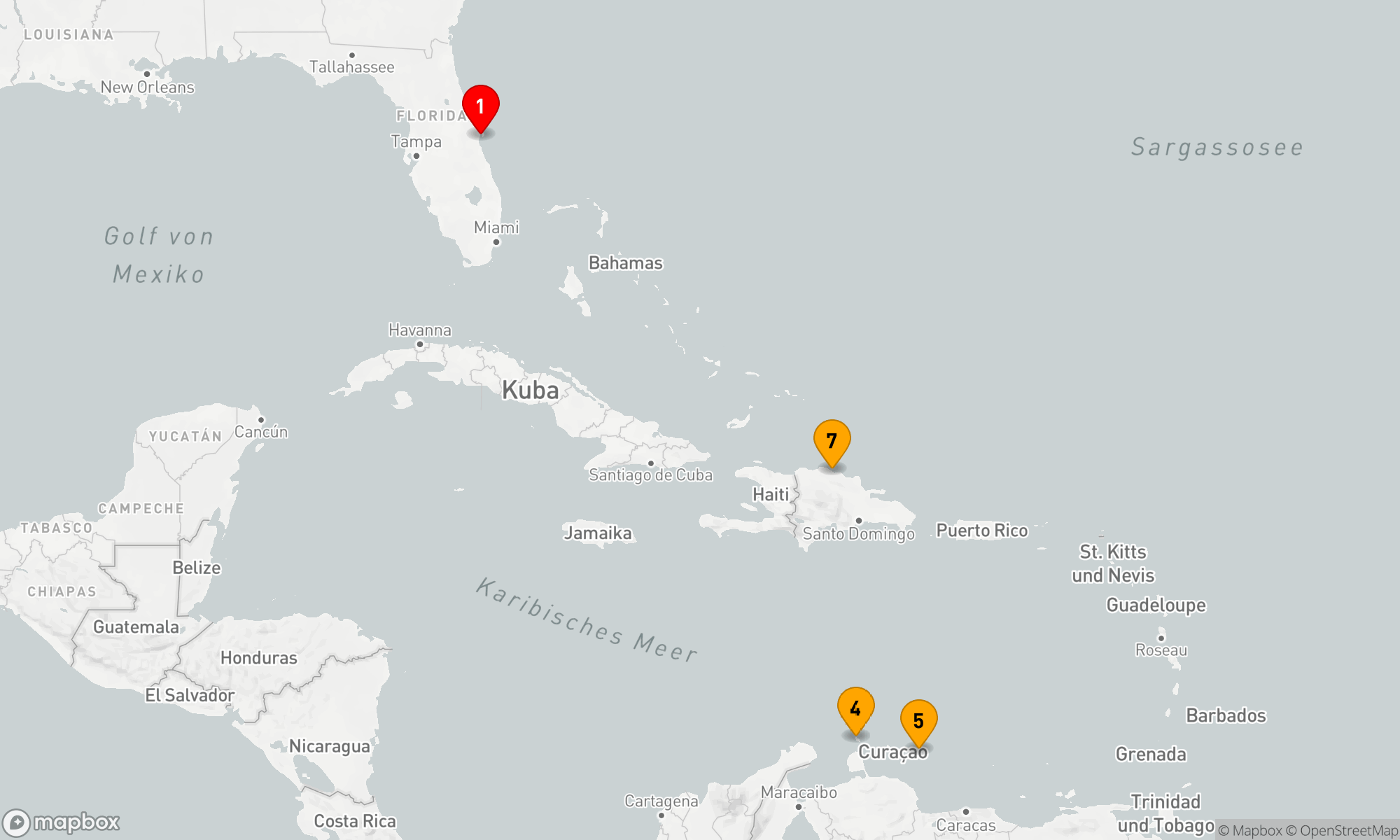 Route 8 Nächte - SÜDLICHE KARIBIK