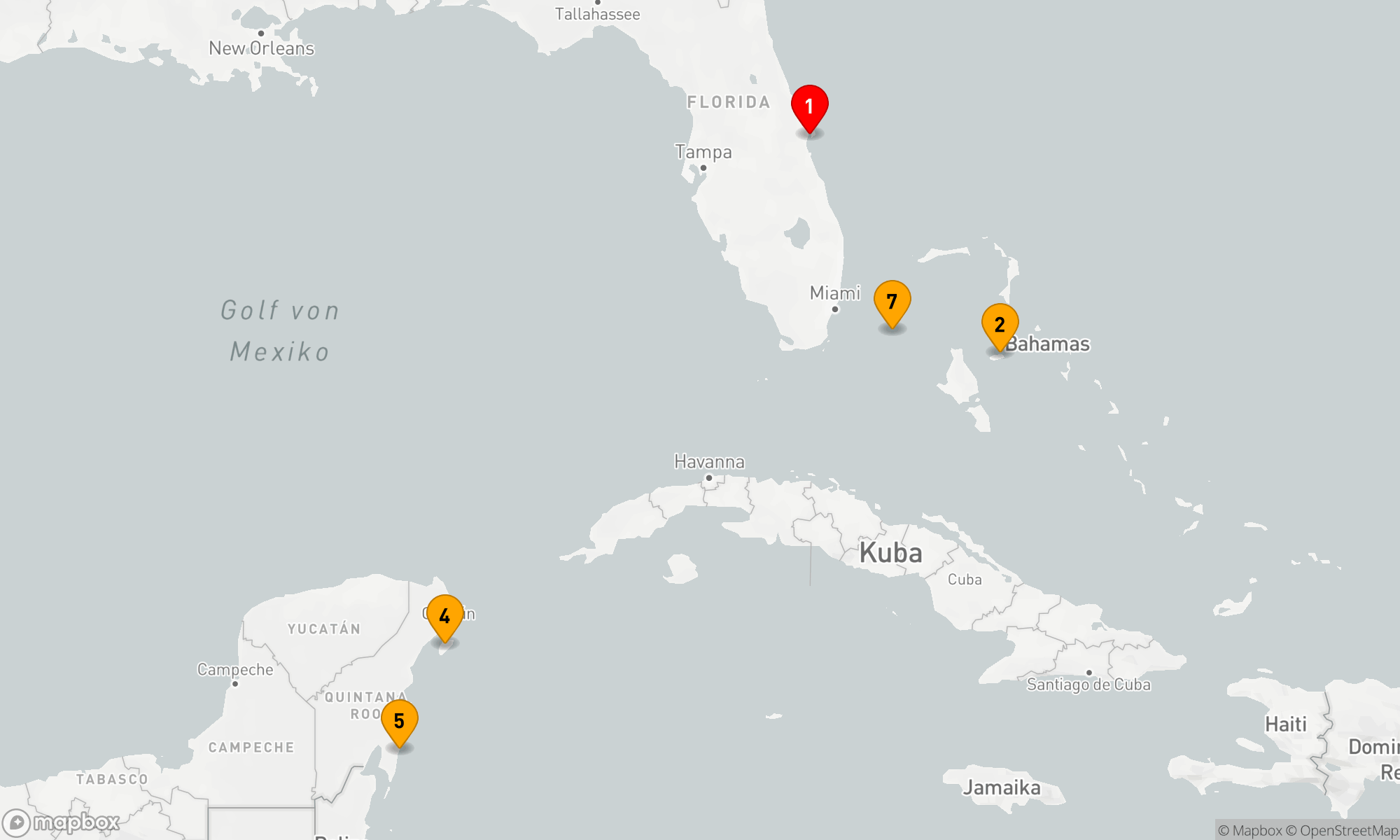 Route 7 Nächte - Karibische Entdeckungsreise mit der MSC Seashore