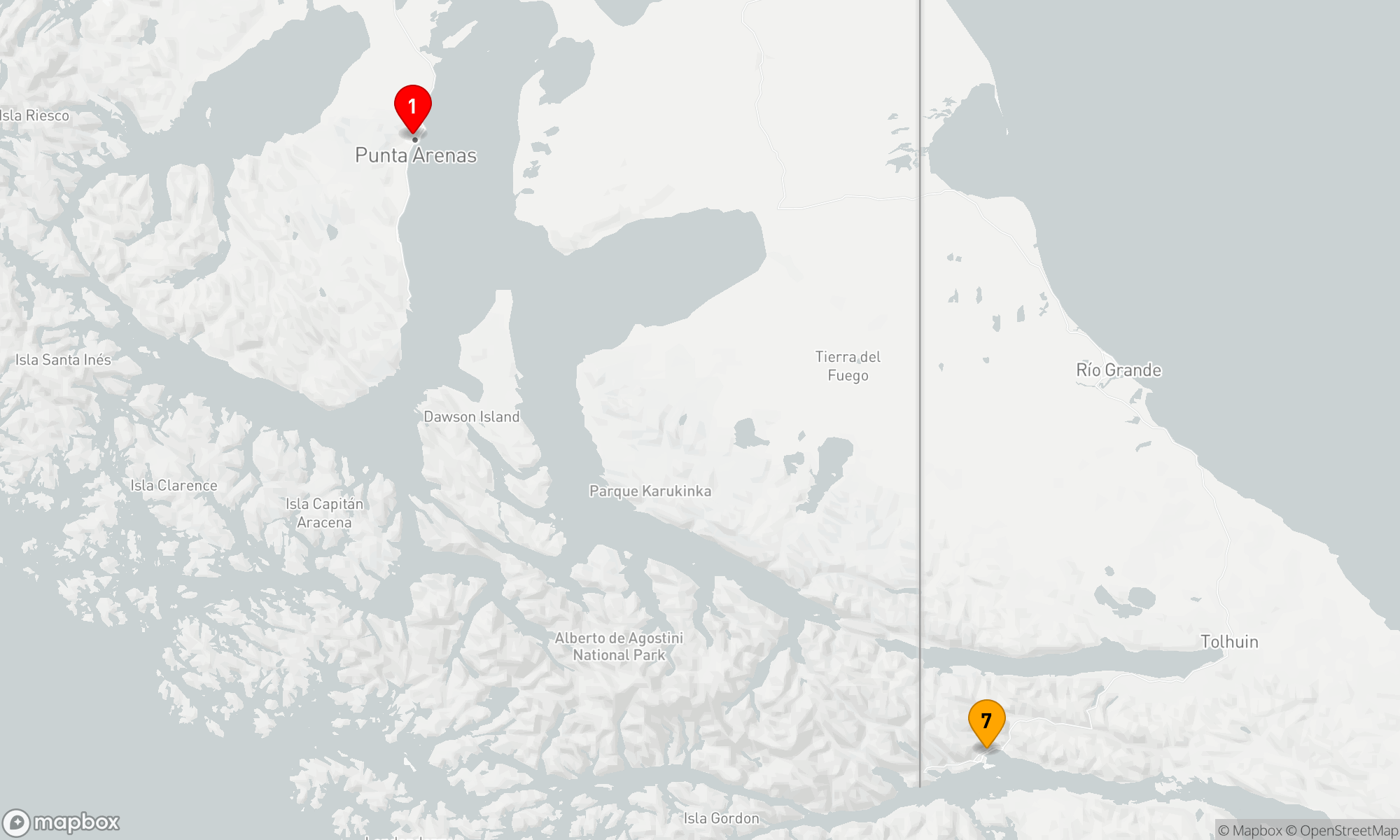 Route 8 Nächte - Antarktis-Express: Nach Süden fliegen,  nach Norden segeln