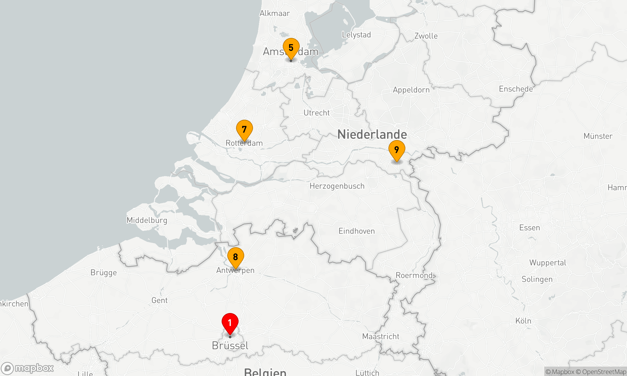 Route 10 Nächte - Belgische Köstlichkeiten & Holland in Blüte