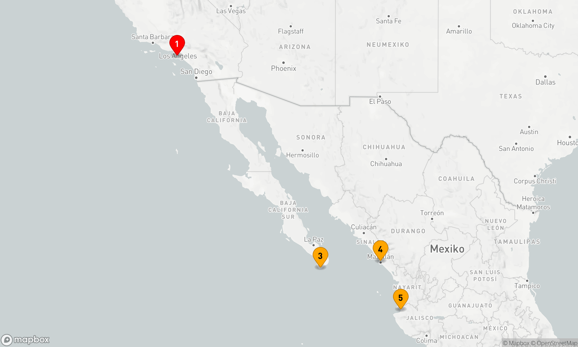 Route 7 Nächte - CABO,  VALLARTA & MAZATLAN URLAUB