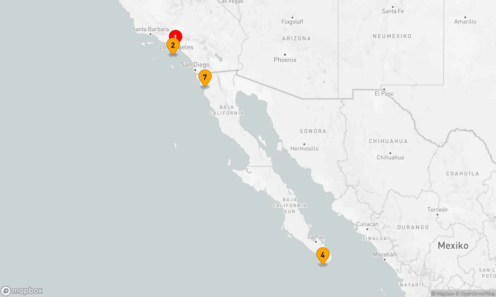 Route 7 Nächte - CABO OVERNIGHT CATALINA & ENSENADA