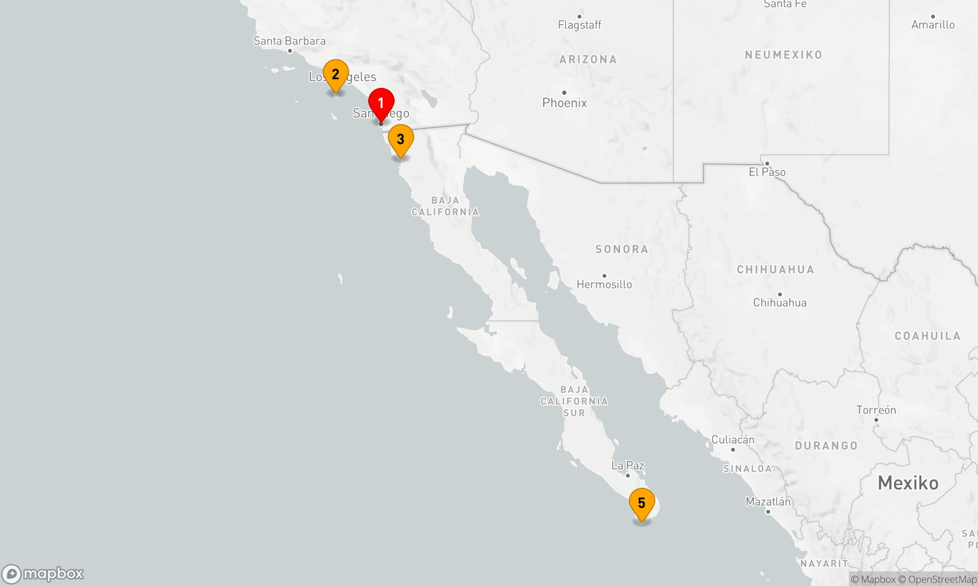 Route 7 Nächte - CABO ÜBER NACHT,  CATALINA & ENSENADA