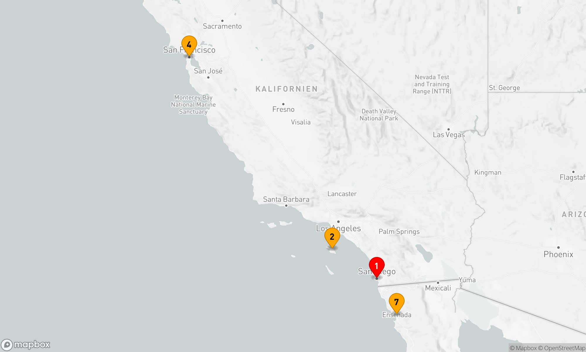 Route 7 Nächte - KLASSISCHE KALIFORNISCHE KÜSTE