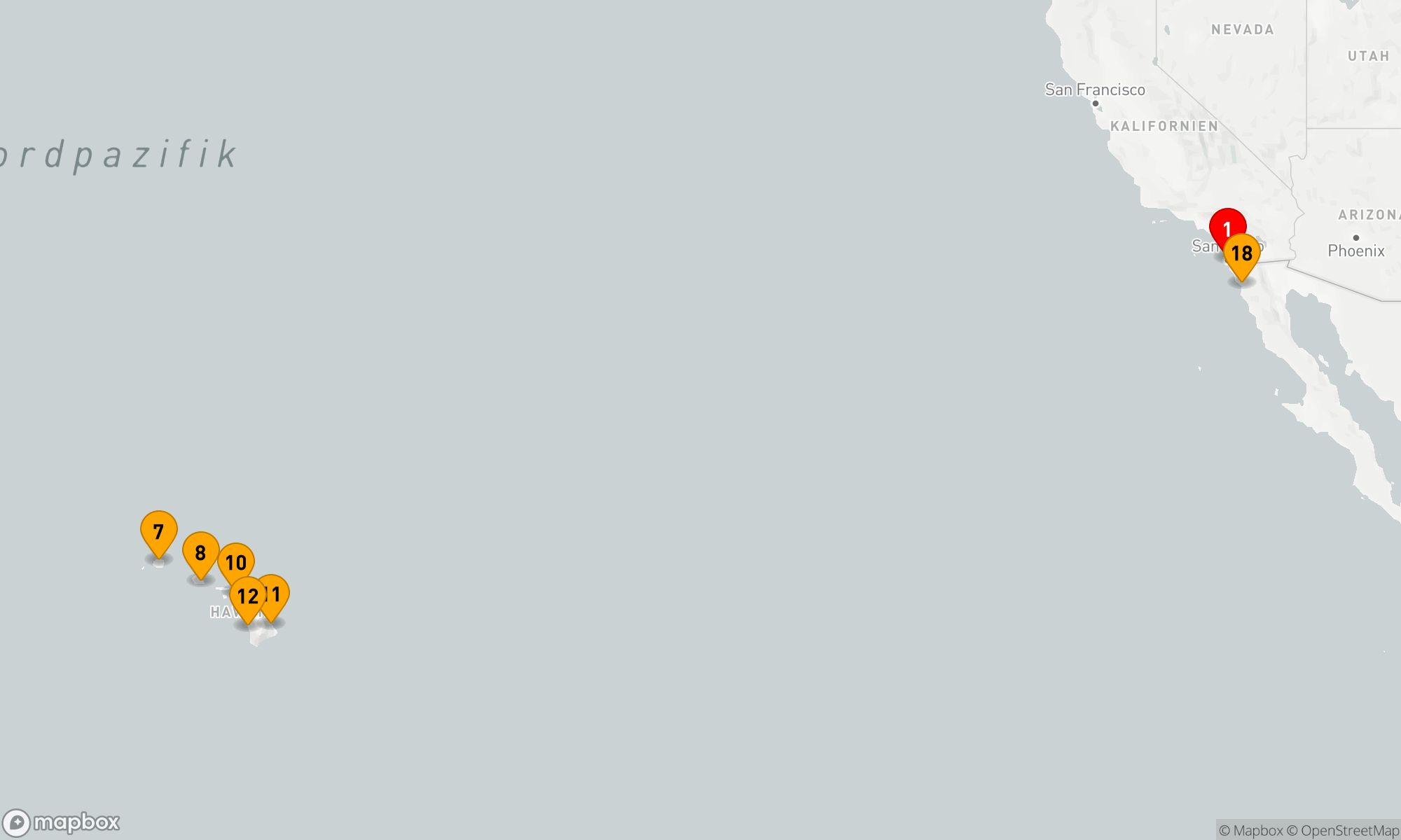 Route 18 Nächte - HAWAII UMRUNDUNG