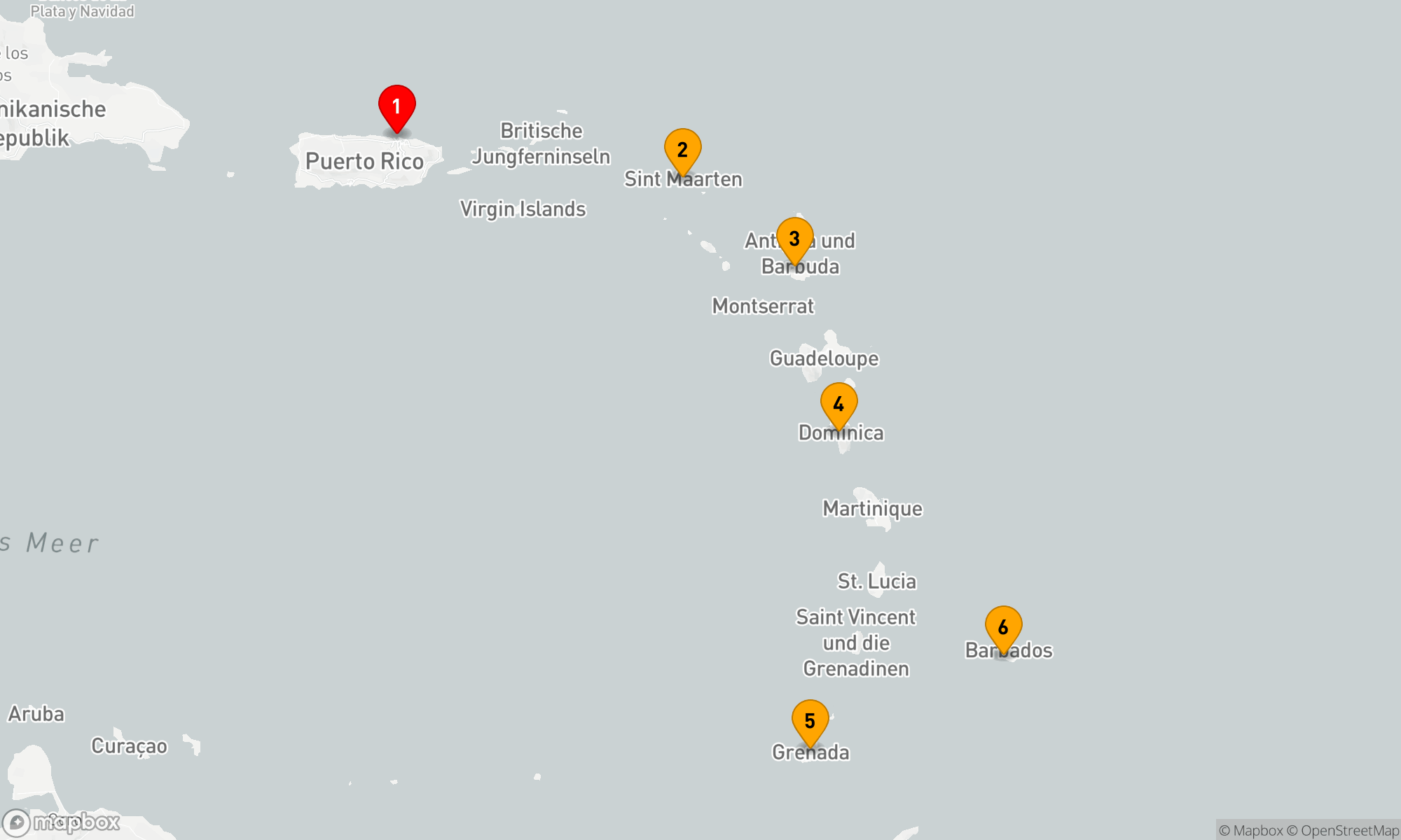 Route 7 Nächte - Südliche Karibik mit Barbados und Antigua