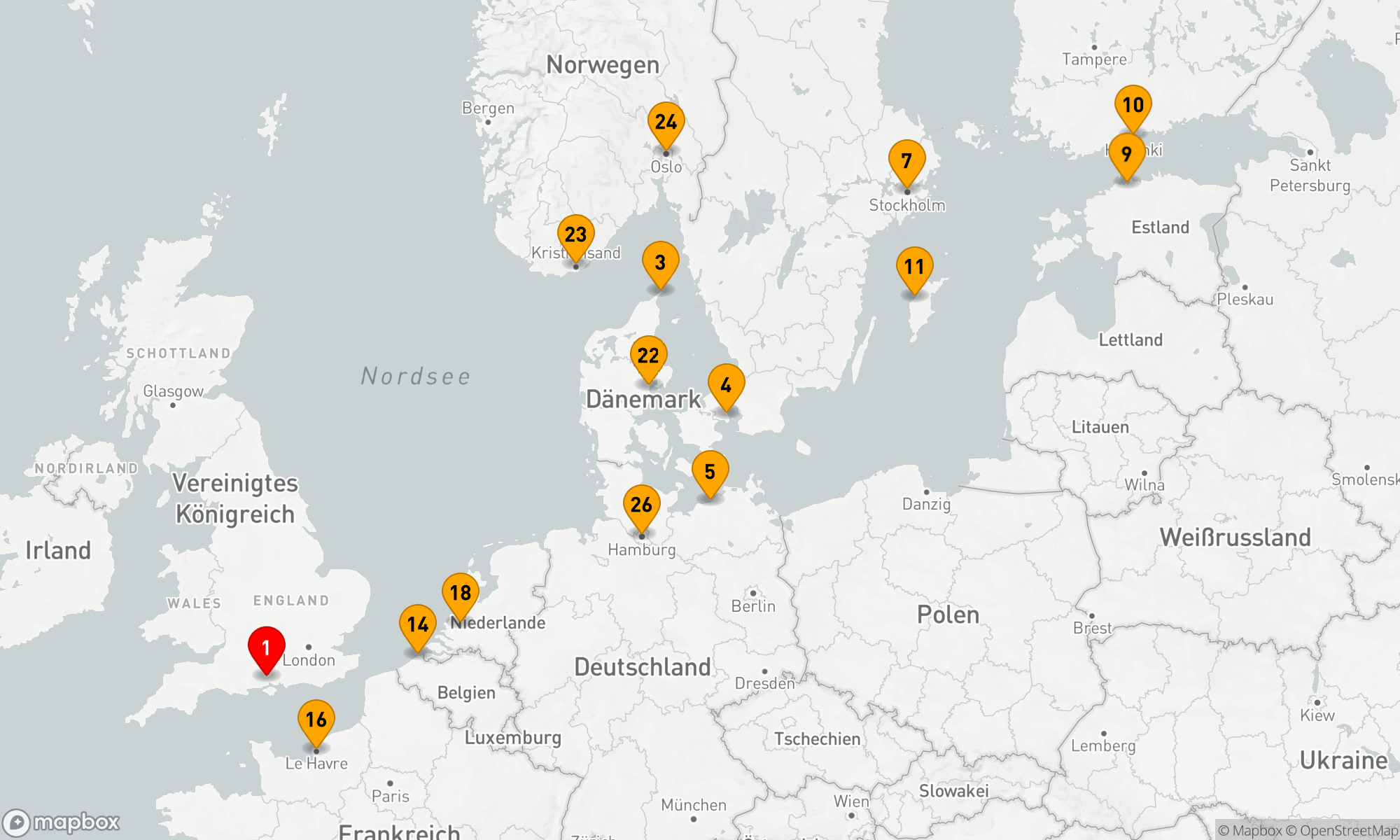 Route 28 Nächte - Abenteuer Skandinavien & Westeuropa