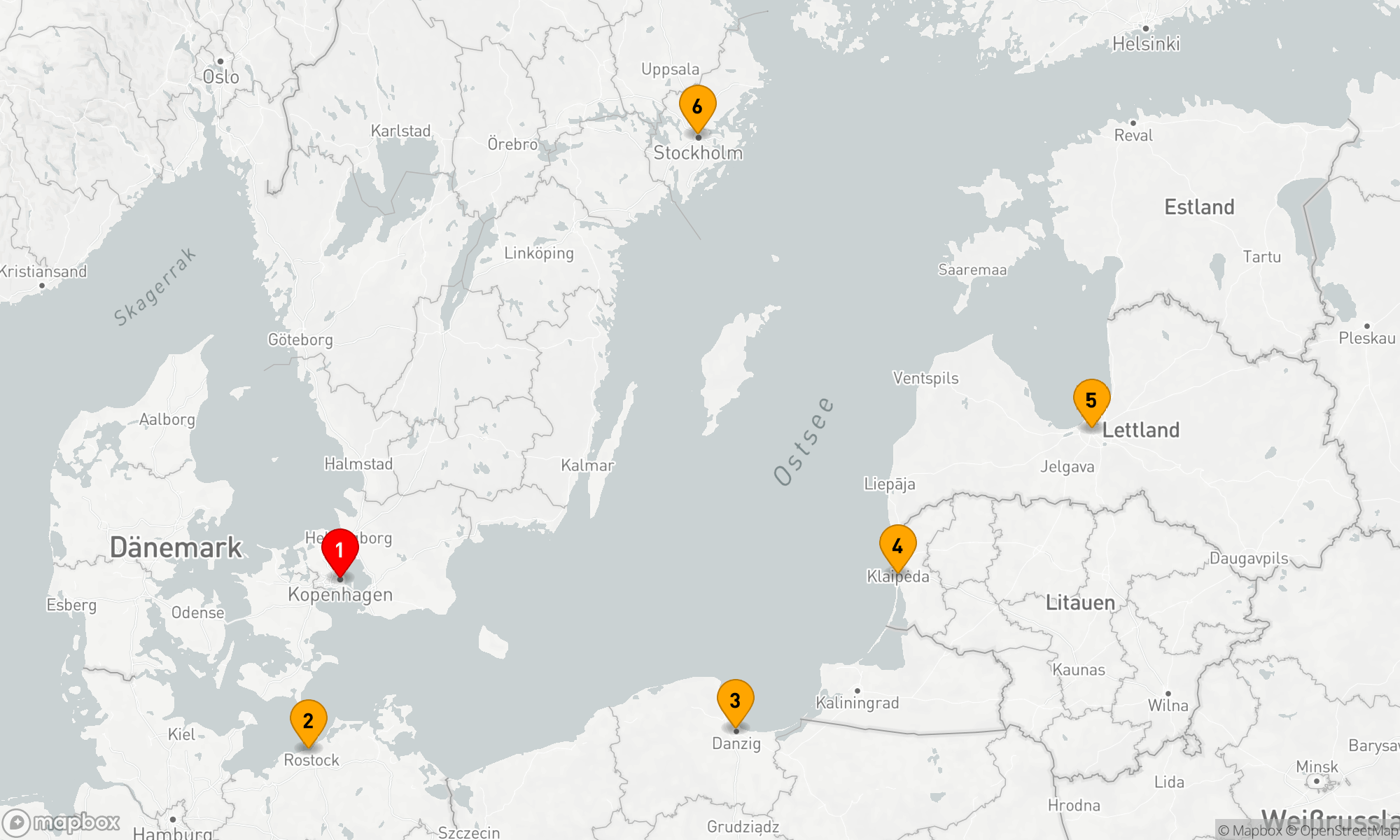 Route 7 Nächte - Nordeuropas Küstenzauber