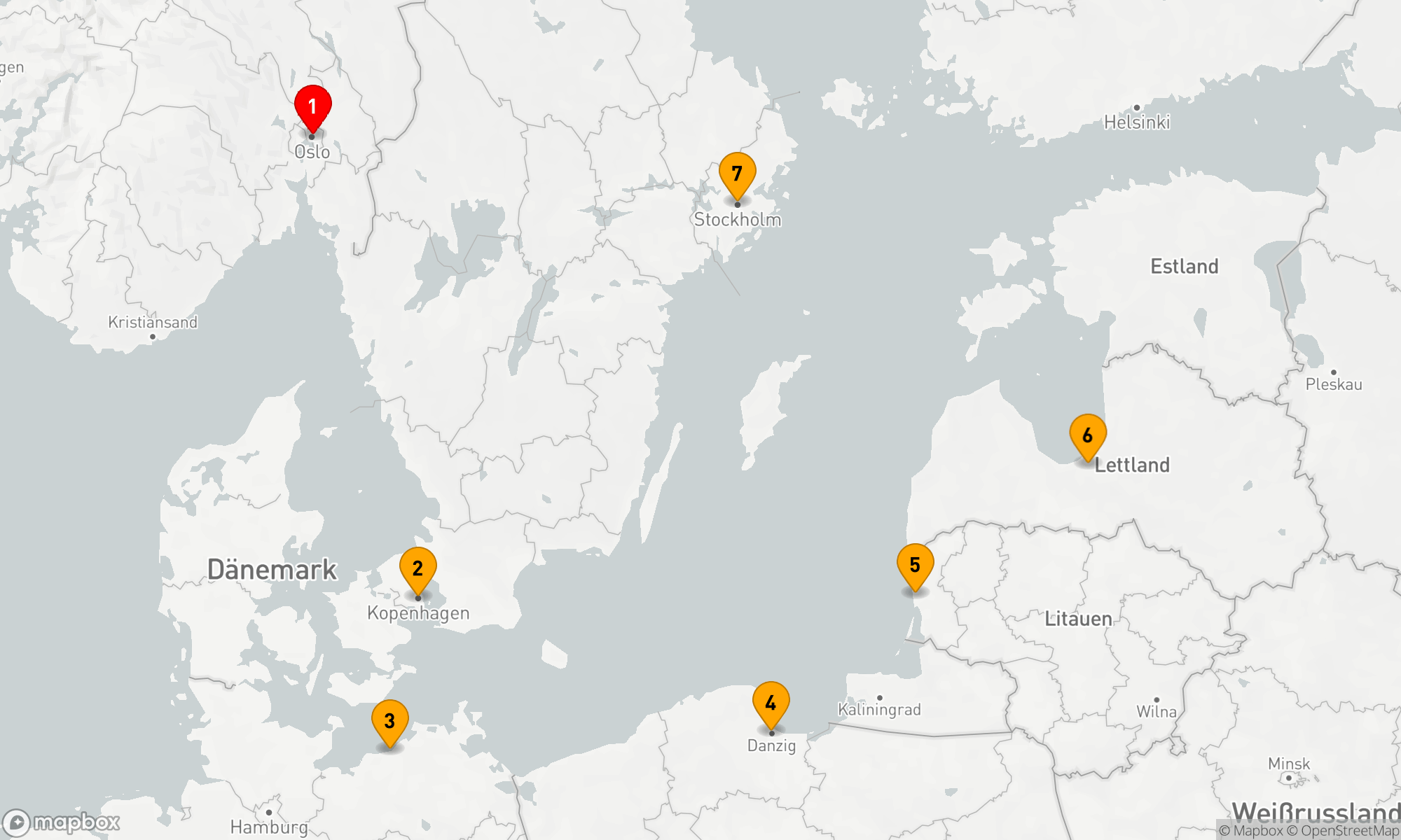 Route 6 Nächte - Perlen der Ostsee-Entdeckungstour