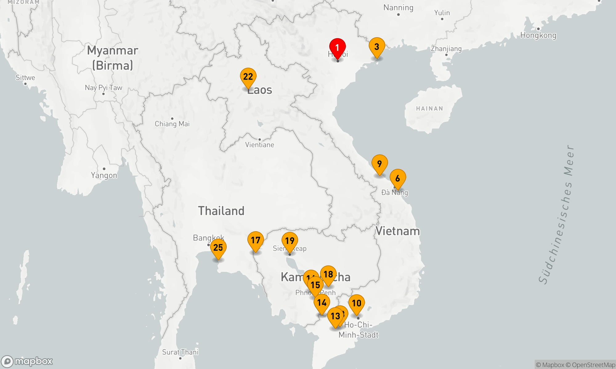Route 24 Nächte - Grand Indochina & Luxus Mekong
