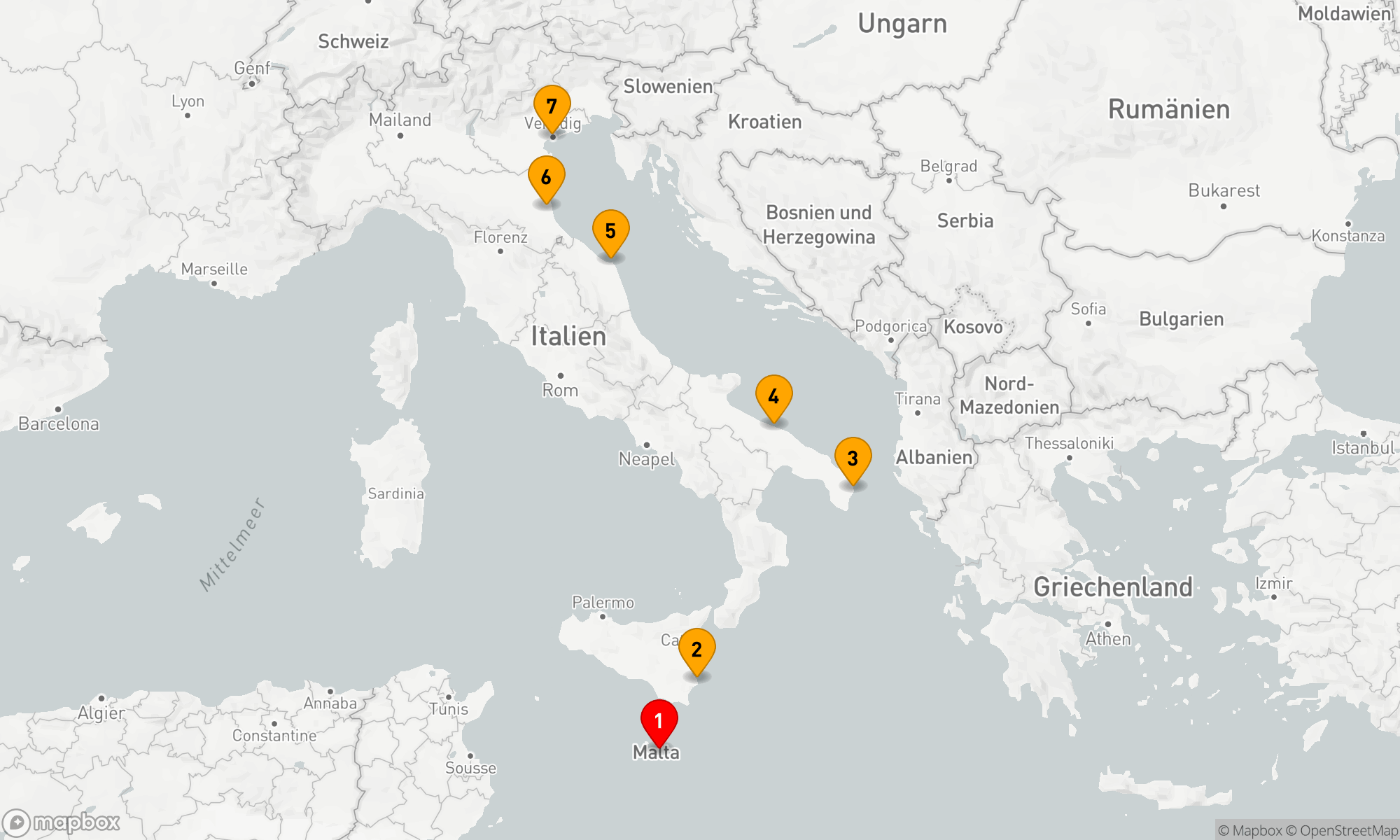 Route 8 Nächte - Ein Fest der Kunst mit der 61. Biennale von Venedig