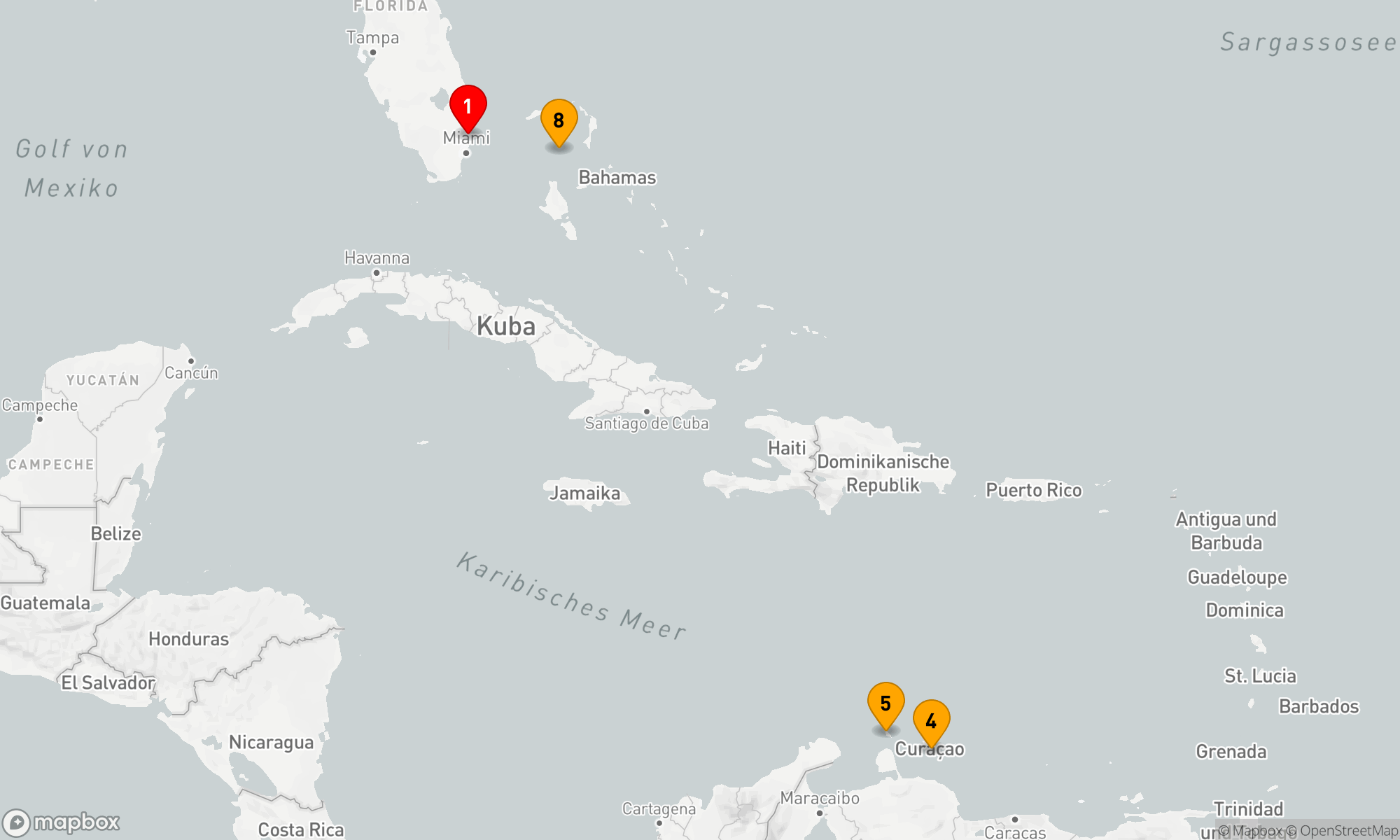 Route 8 Nächte - SÜDLICHE KARIBIK & PERFEKTER TAG