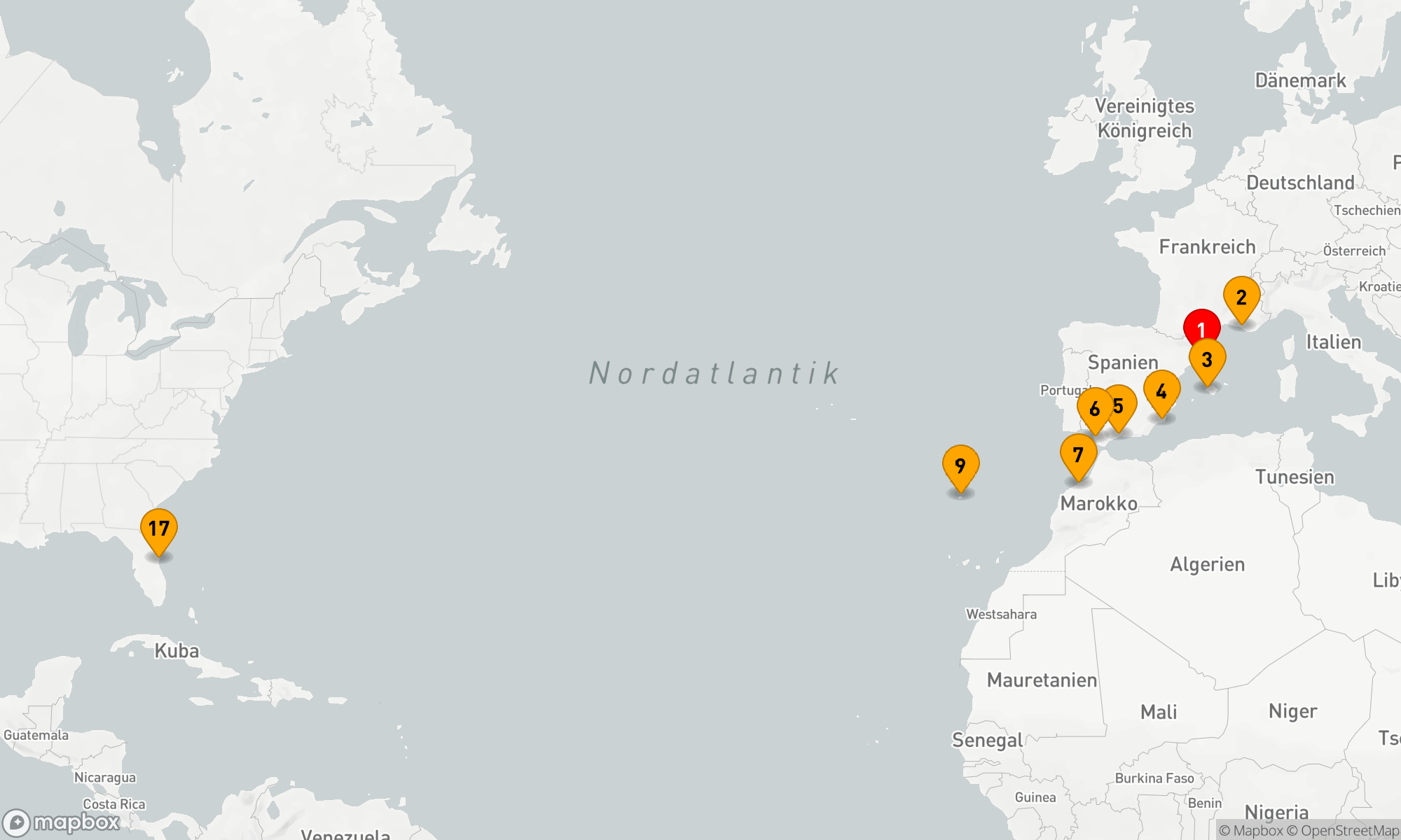 Route 16 Nächte - Von der Architektur zur Astronautik: Mediterrane Highlights bis zur Space Coast Entdeckung