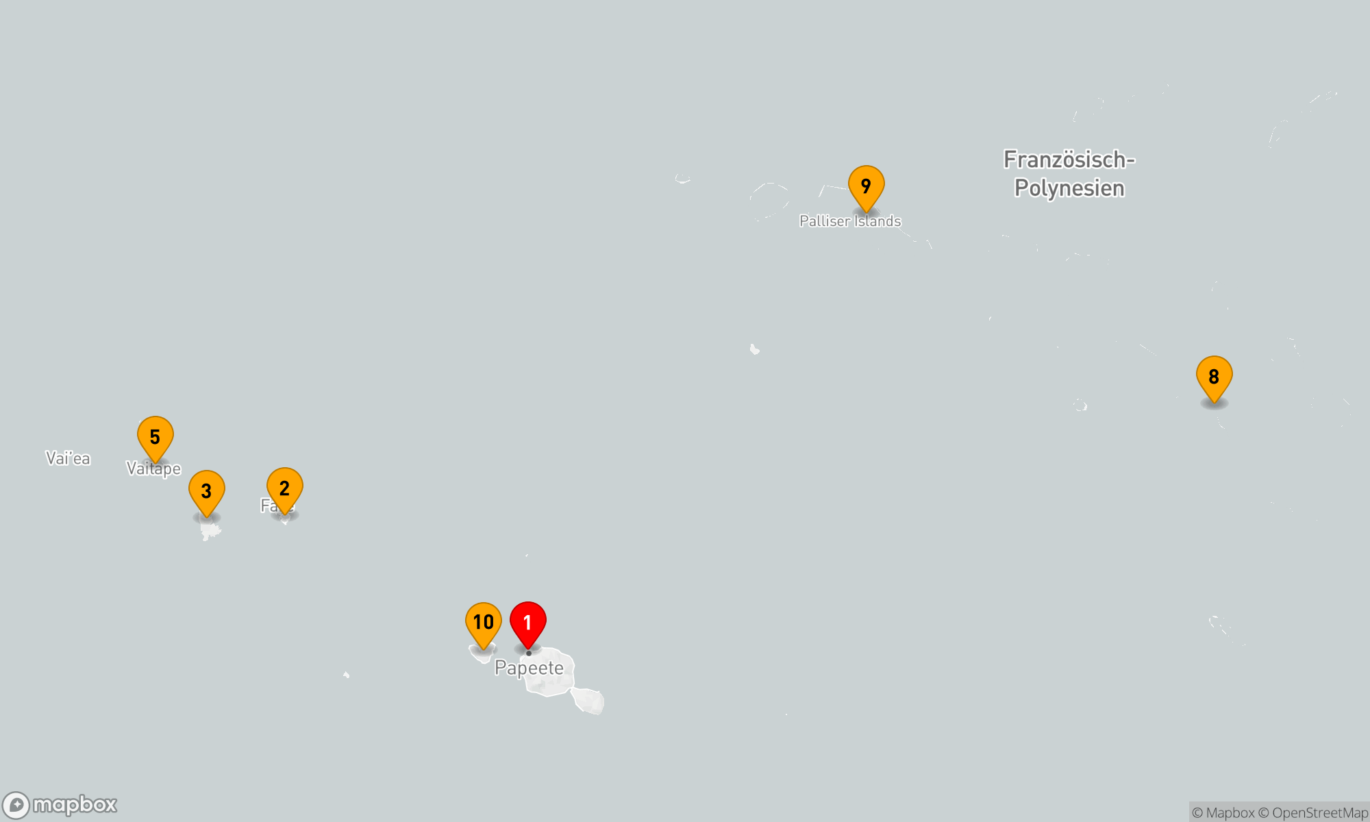 Route 11 Nächte - Gesellschaftsinseln und Tuamotu-Archipel