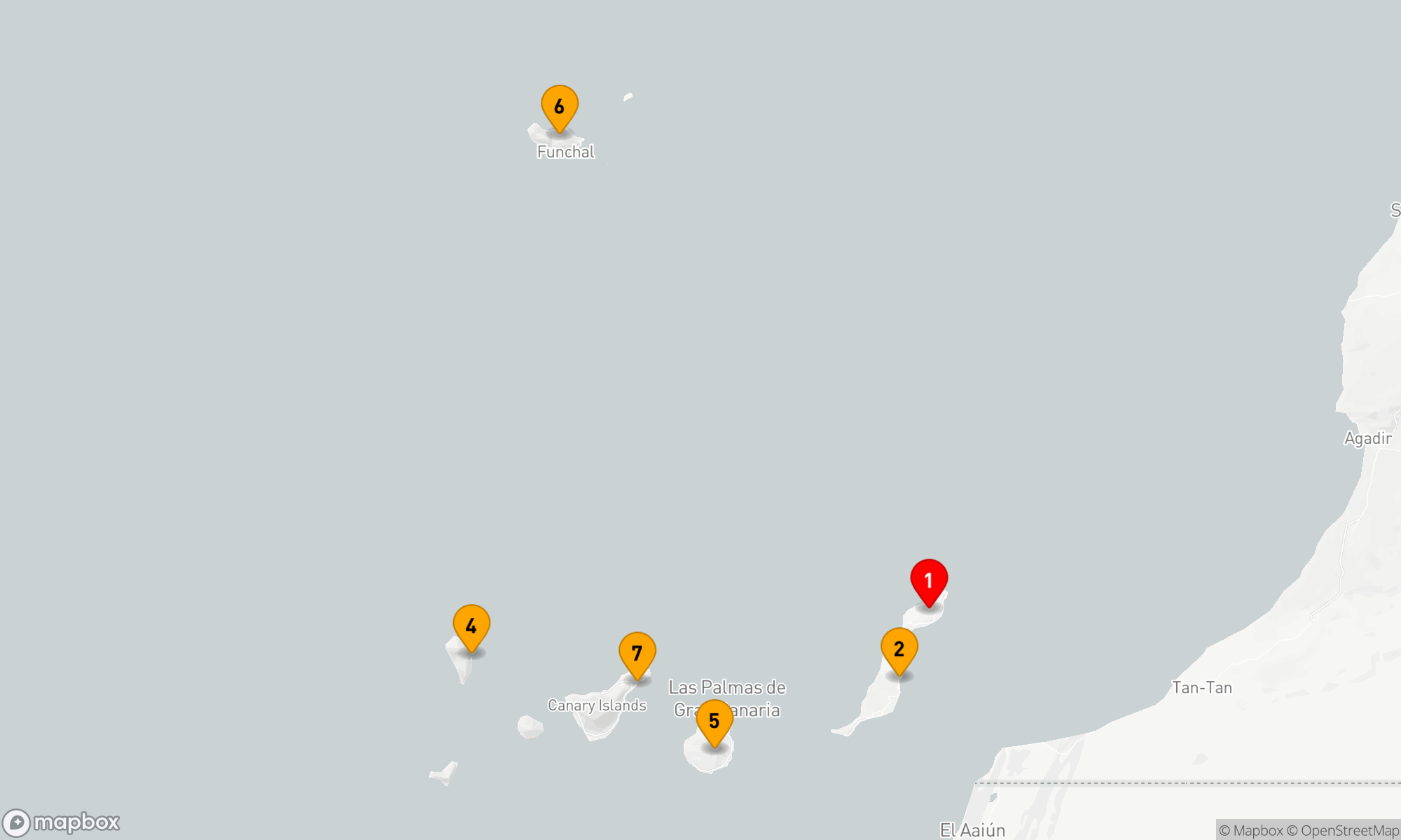 Route 7 Nächte - Kanarische Melodienkreuzfahrt