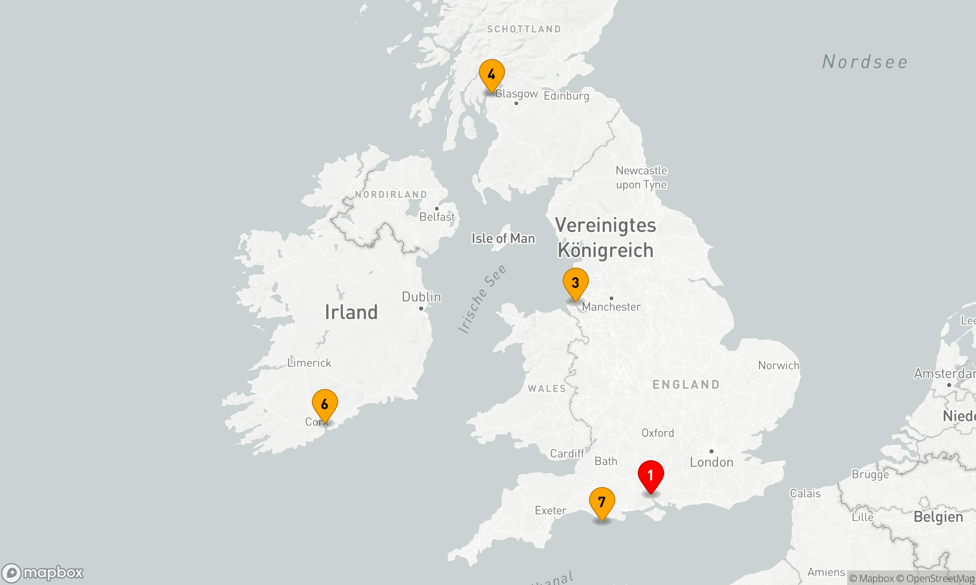 Route 7 Nächte - Zauberhafte Küstenabenteuer Großbritanniens
