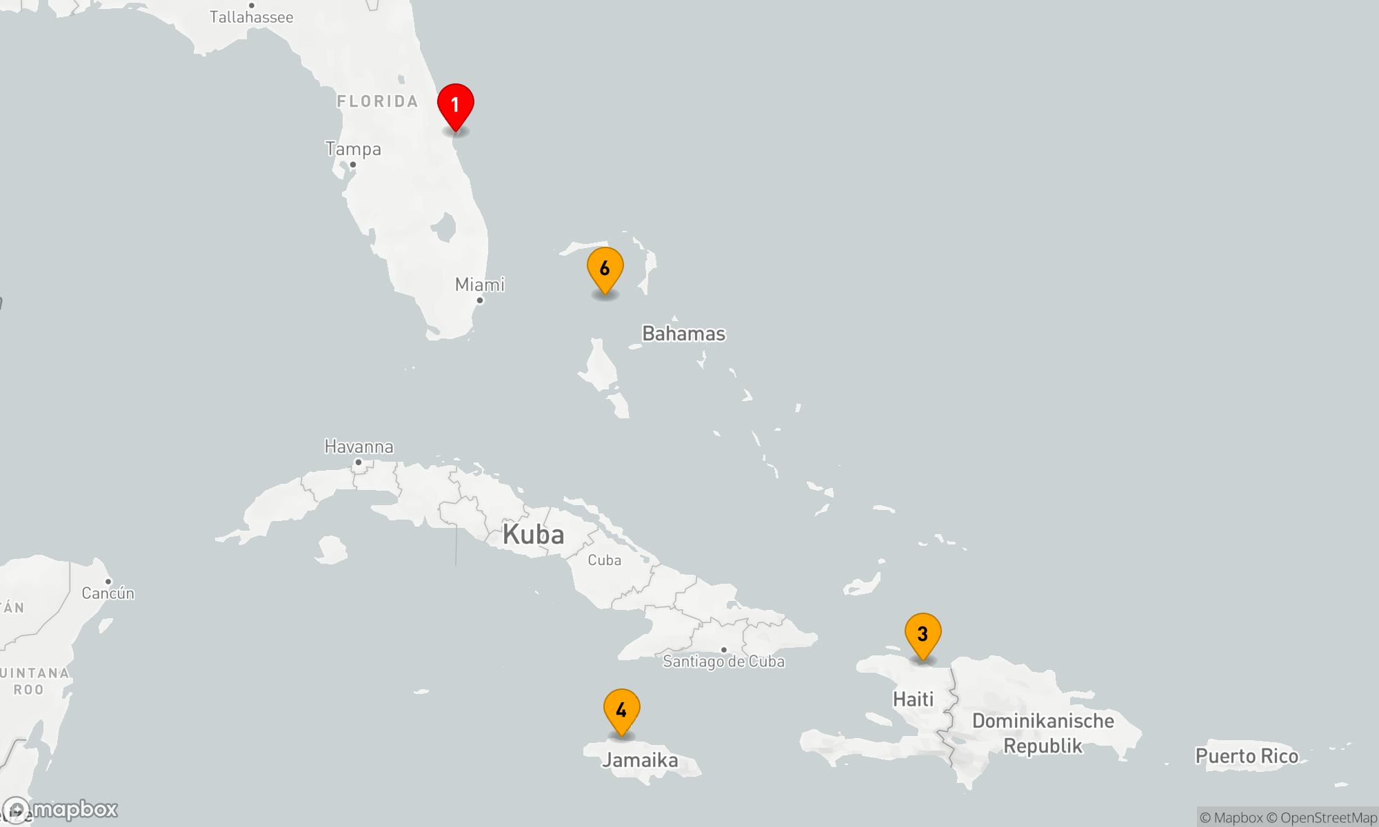 Route 6 Nächte - WESTKARIBIK & PERFEKTER TAG URLAUB